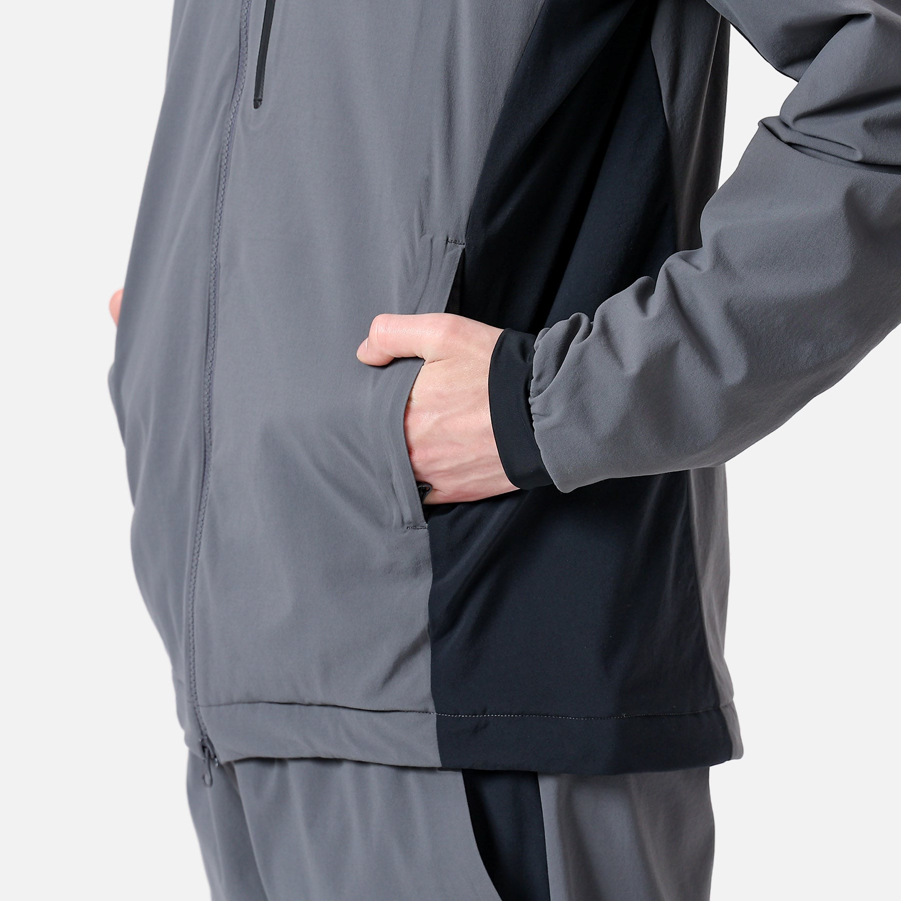 SOPH. | LYCRA HOODED BLOUSON(M GRAY):