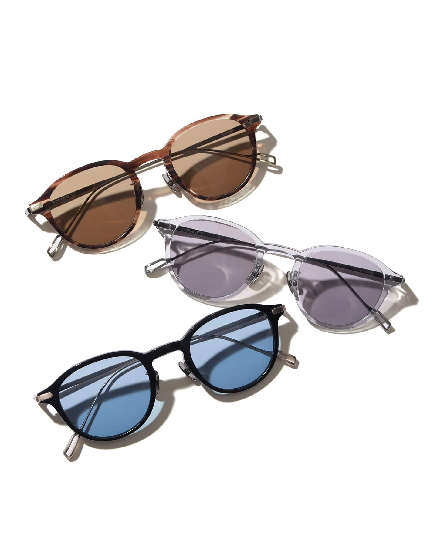 SOPH. | TITANIUM BOSTON SUNGLASSES(FREE BROWN):