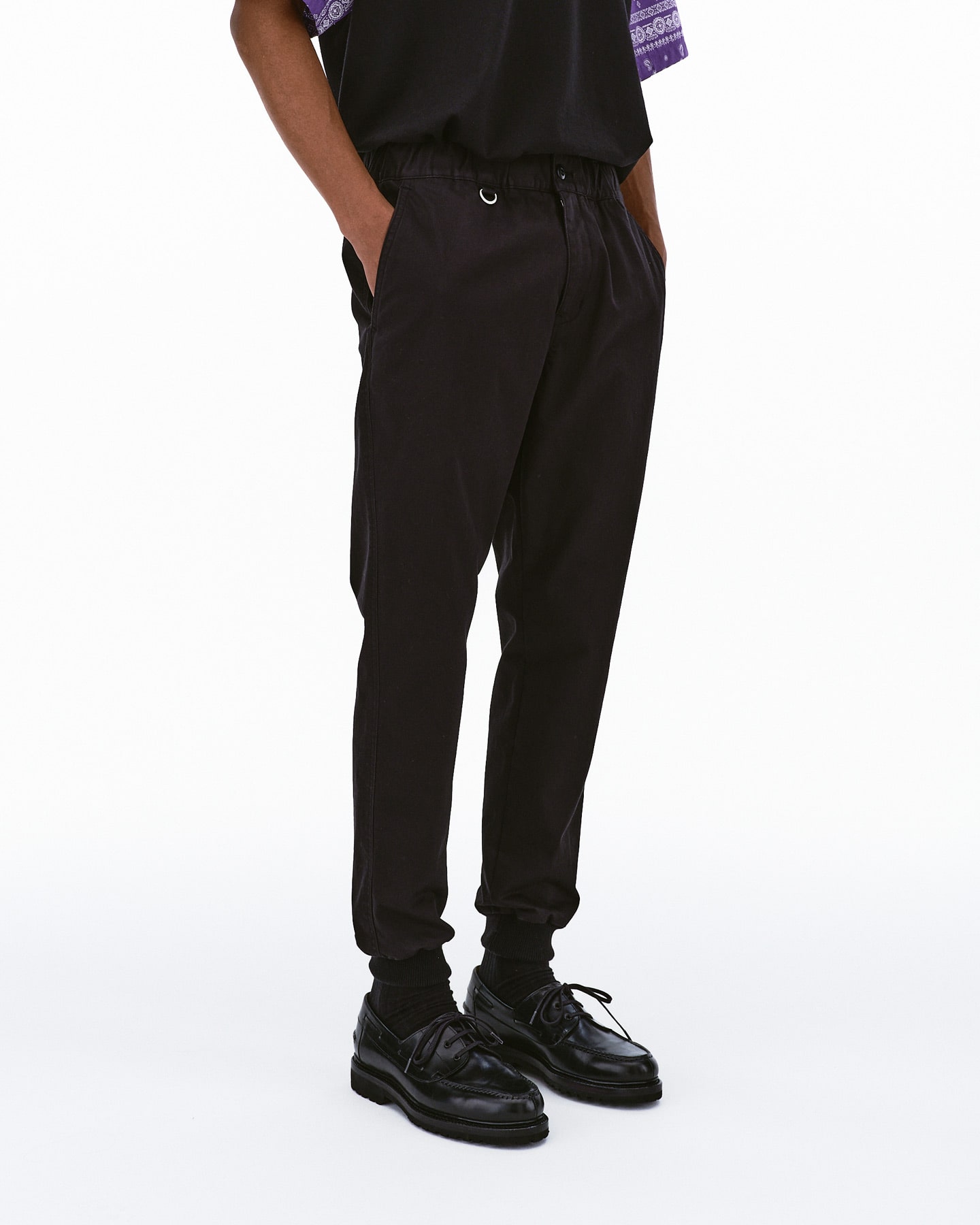 SOPH. | STRETCH CHINO RIBBED SLIM FIT PANTS(M LIGHT GRAY):