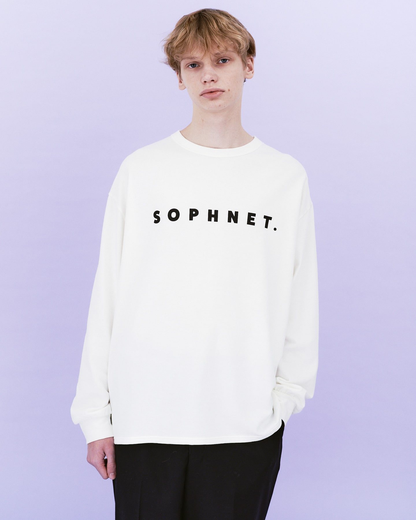 SOPH. | LOGO L/S BAGGY TEE(M GREEN):