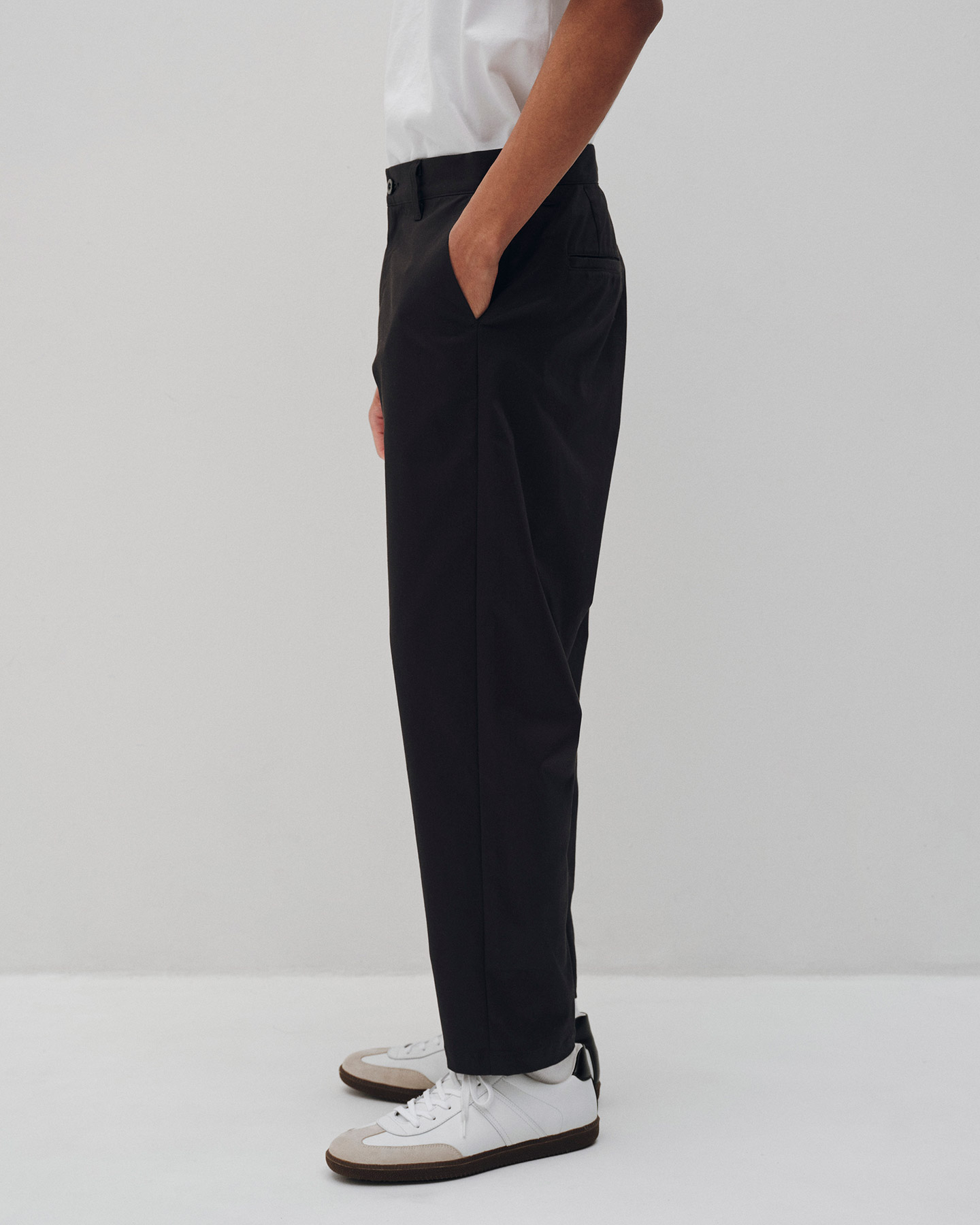 SOPHNET ソフネット パンツ サイズ:M 21AW コットンツイル ワイド クロップドパンツ ふらつき (WIDE CROPPED PANTS)