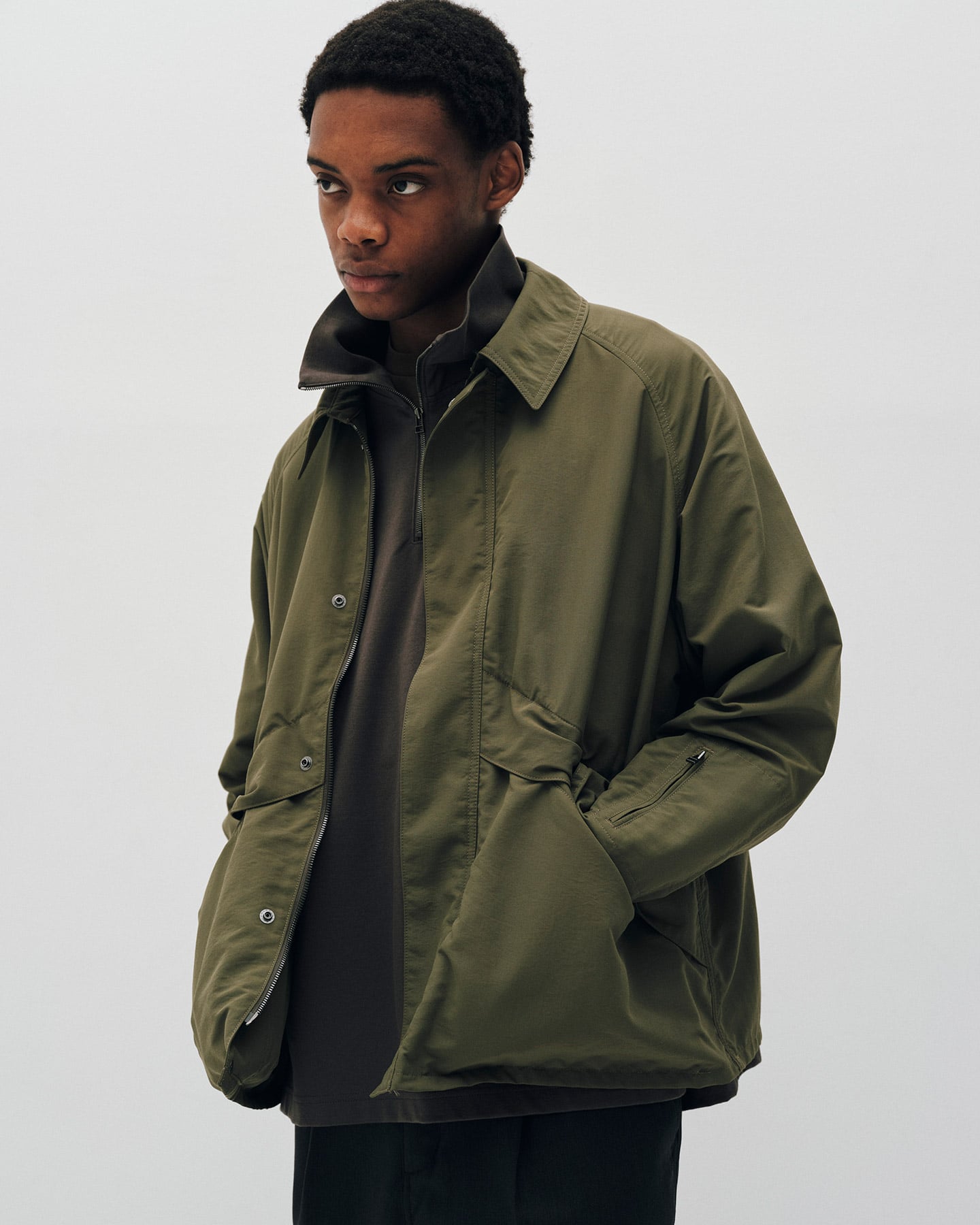 SOPH. | SUPPLEX NYLON FIELD JACKET(M BLACK):