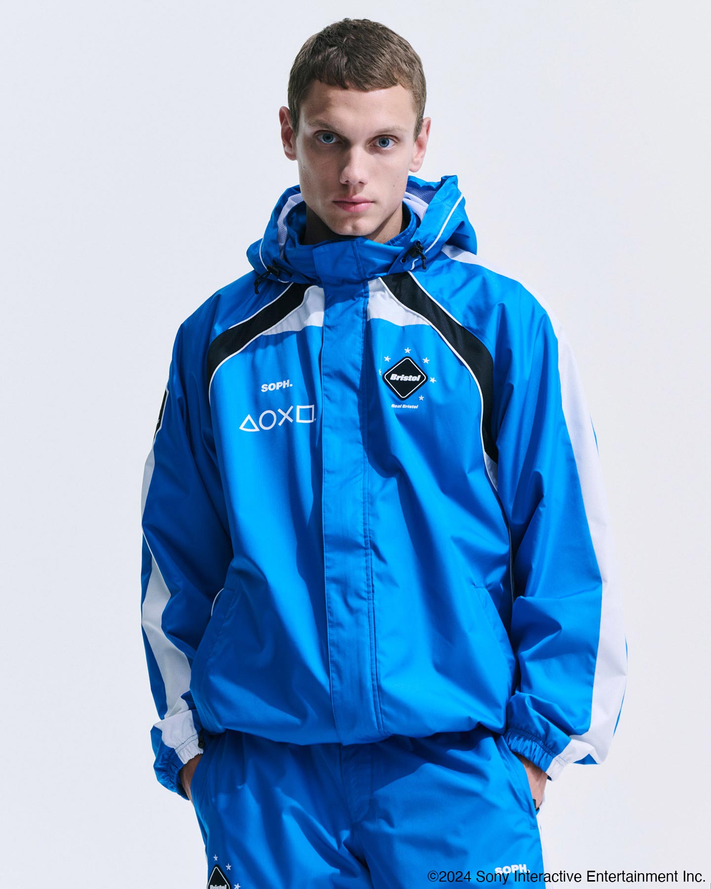 SOPH. | WARM UP JACKET(M BLUE):