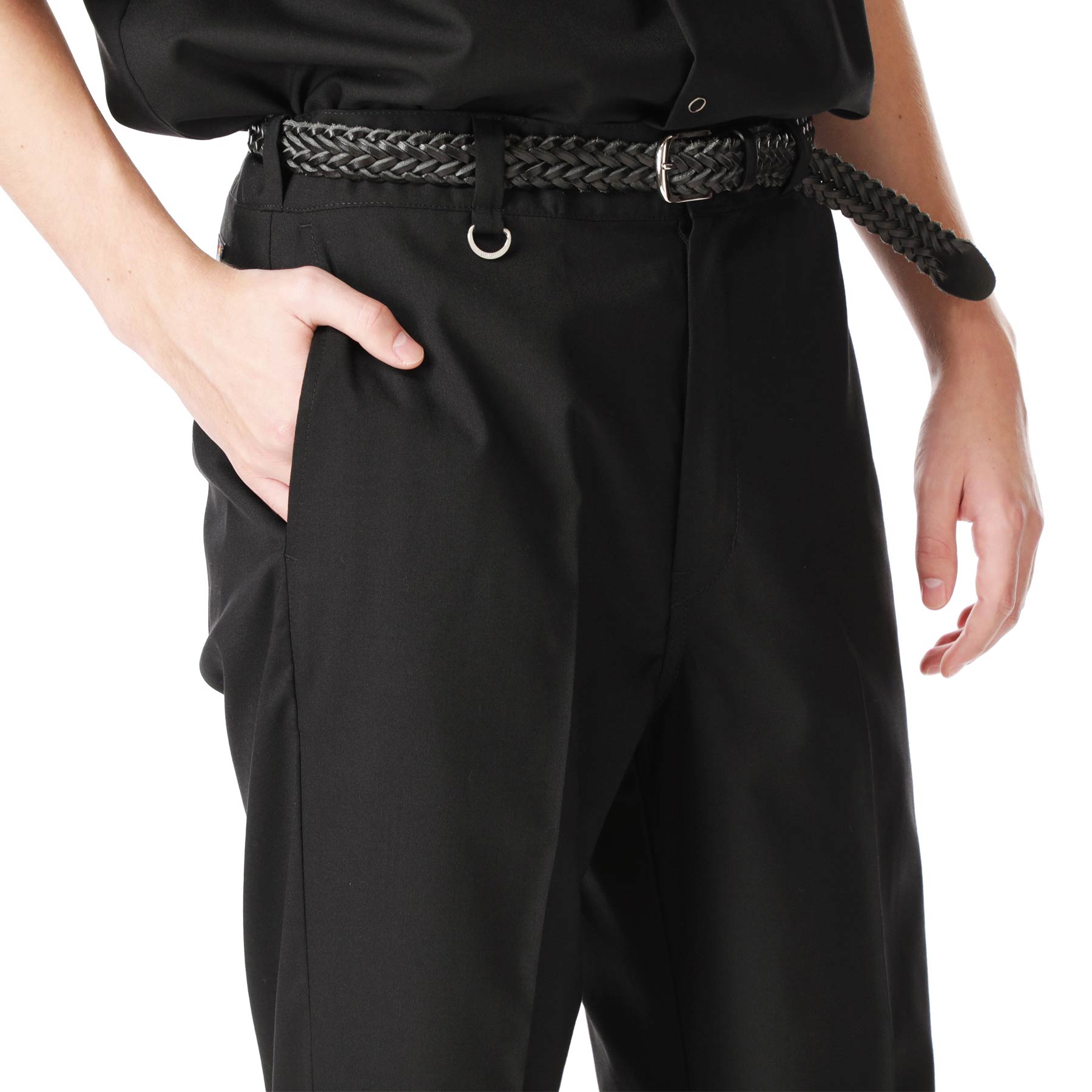 SOPH. | DICKIES SOLOTEX TROPICAL WOOL STRAIGHT PANTS(S BLACK):