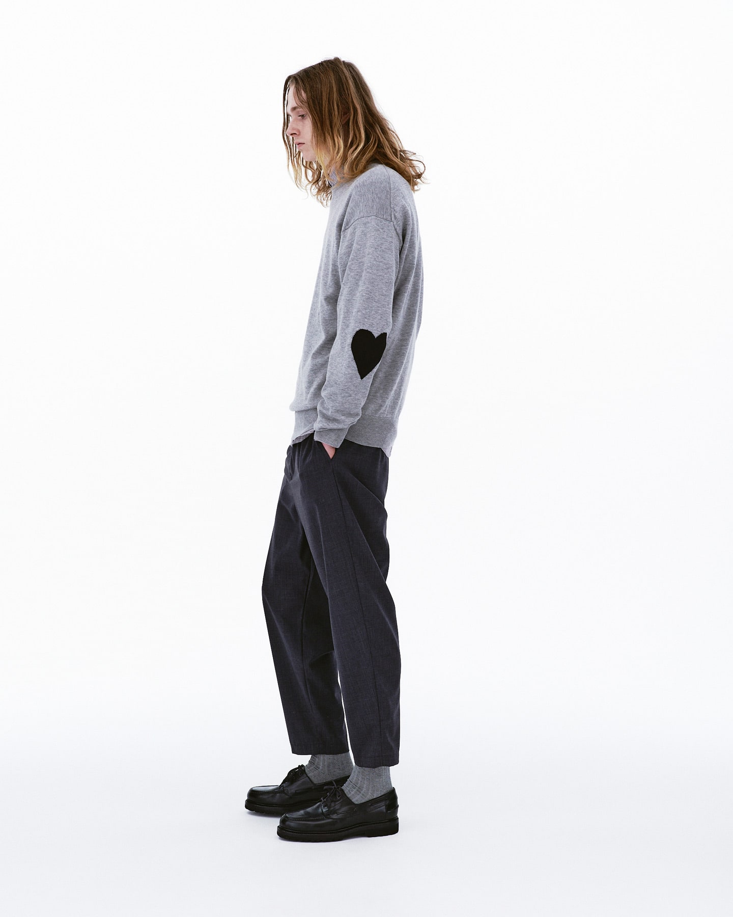 SOPH. | SUMMER STRETCH WOOL CROPPED TAPERED EASY PANTS(M CHARCOAL ...