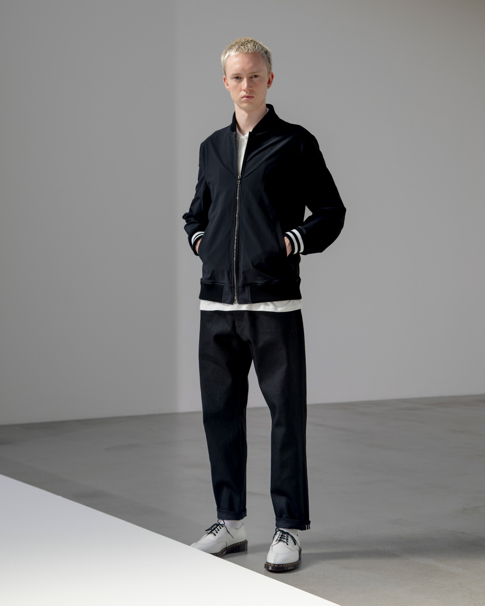 SOPH. | BASIC RIBBED BLOUSON(2 NAVY):