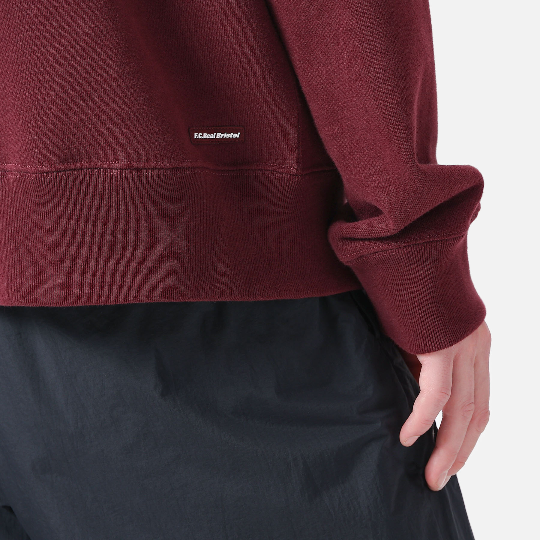 SOPH. | STAR APPLIQUE CLASSIC LOGO PULLOVER SWEAT HOODIE(M BORDEAUX):