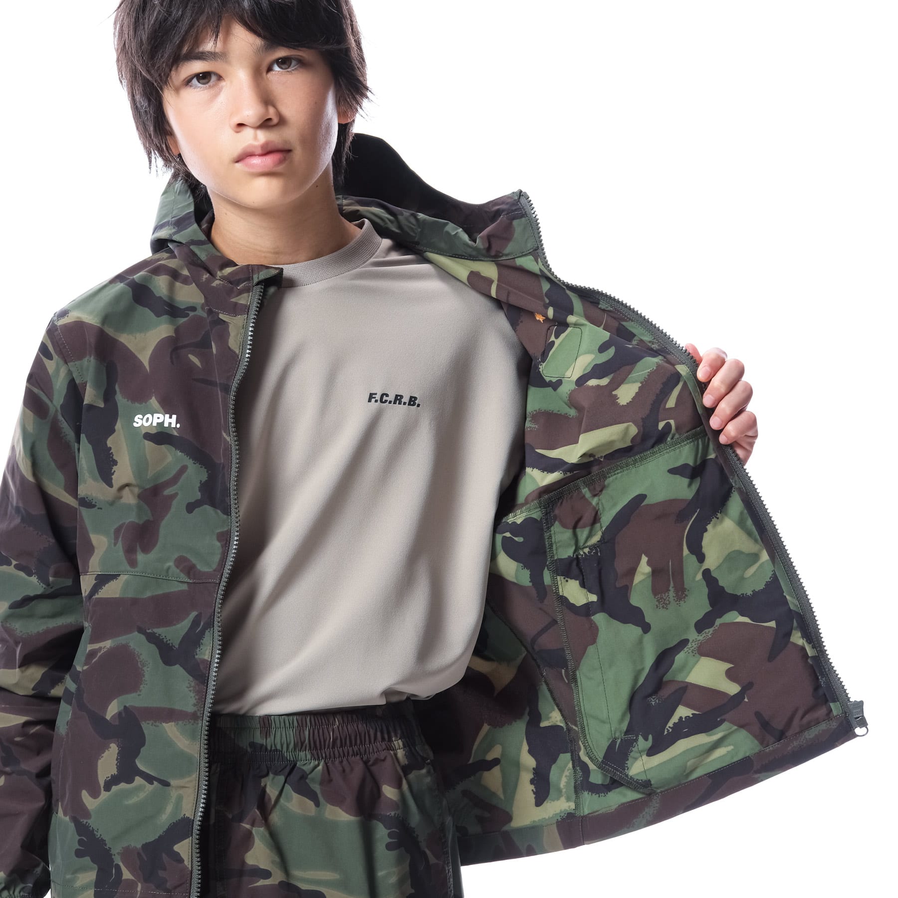 F.C.R.B CAMOUFLAGE PRACTICE JACKET カーキM | gulatilaw.com