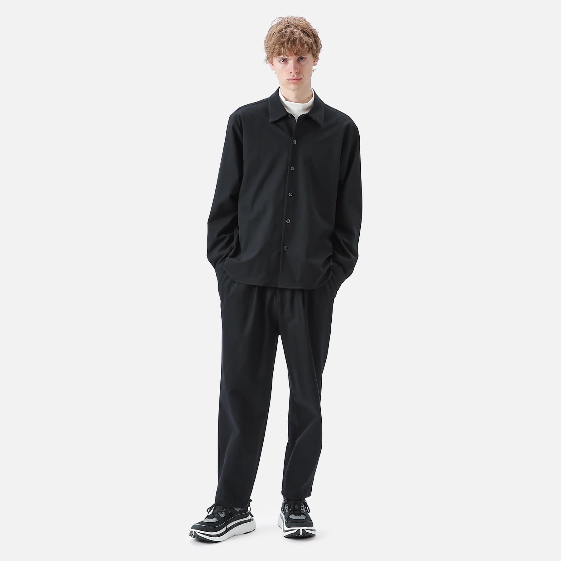 SOPH. | 1TUCK EASY PANTS(M BLACK):