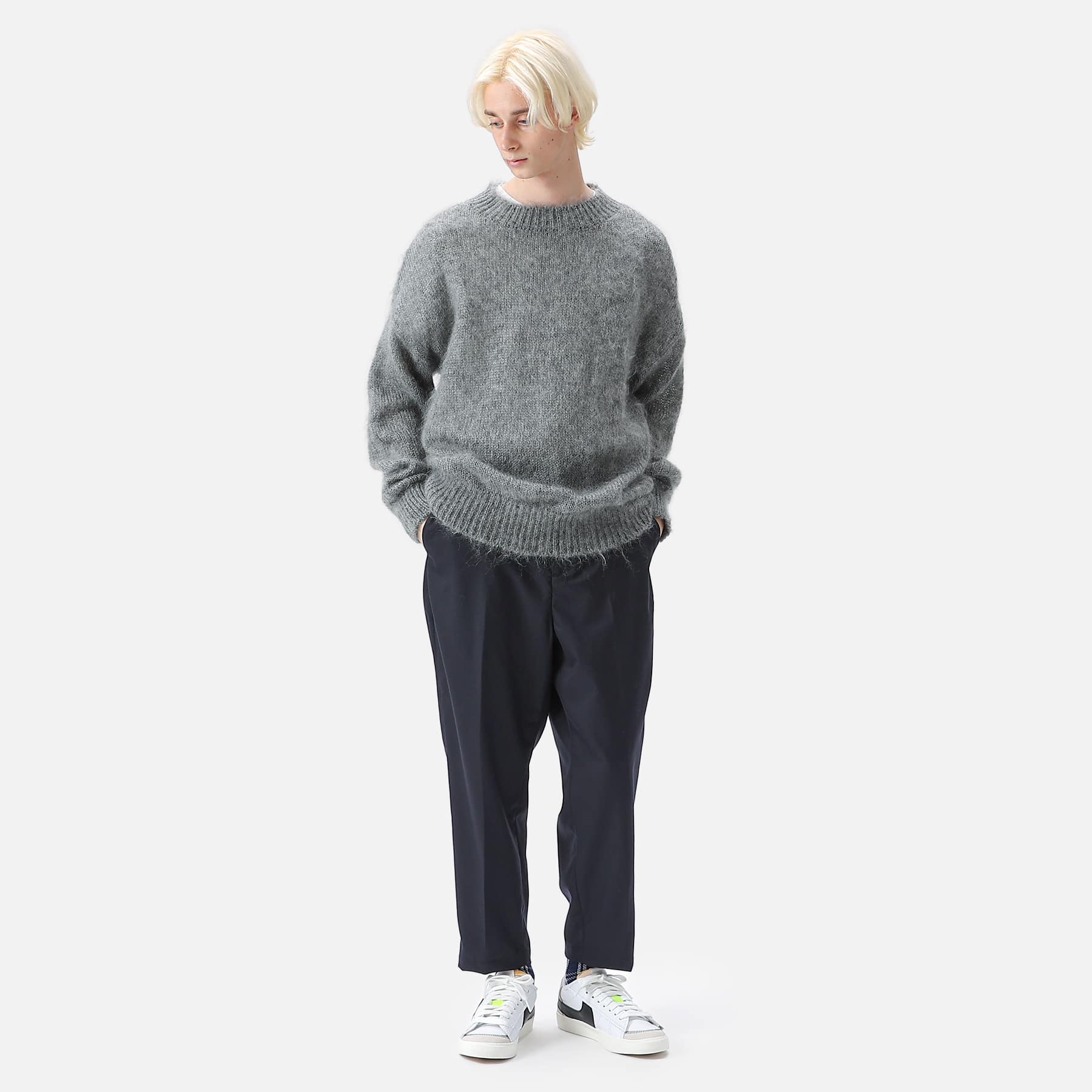 SOPH. | MOHAIR CREWNECK KNIT(1 GRAY):