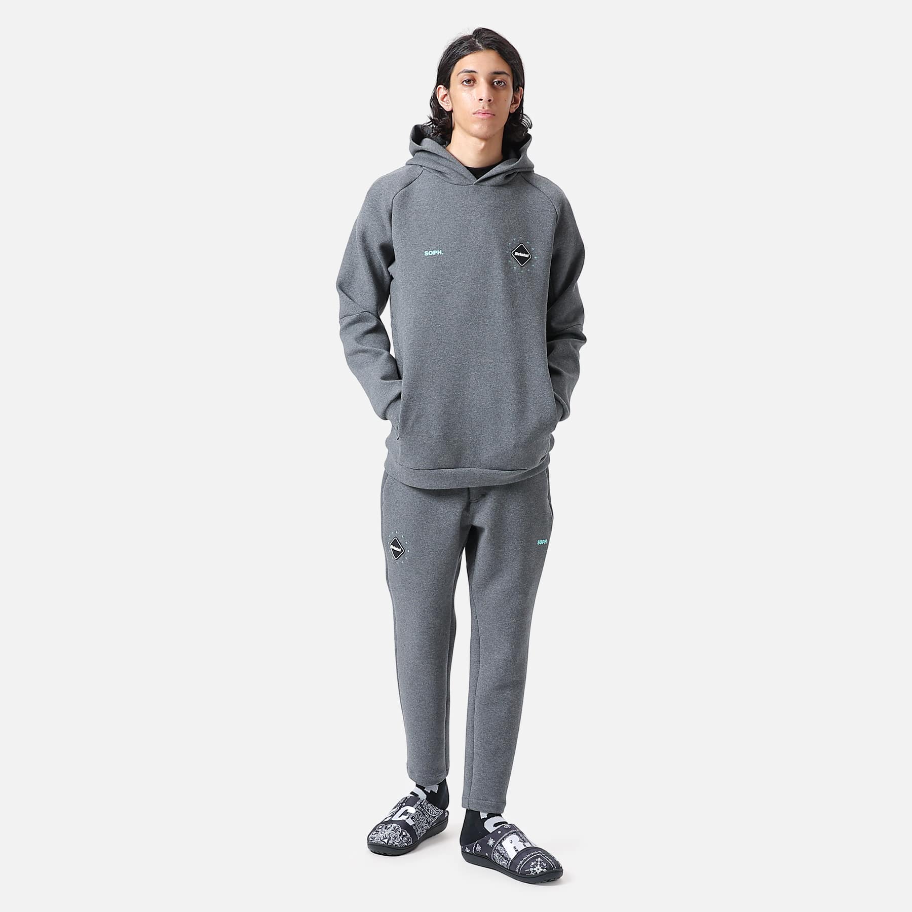 交換無料 グレーS TECH SWEAT FLAT HEM PANTS fcrb 22aw kids-nurie.com