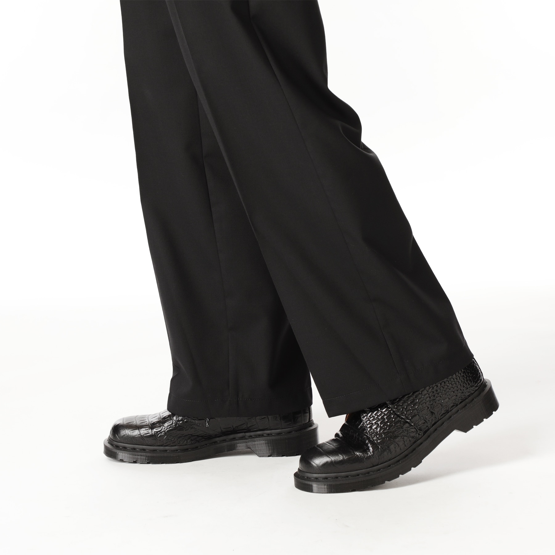 SOPH. | DICKIES SOLOTEX TROPICAL WOOL STRAIGHT PANTS(S BLACK):