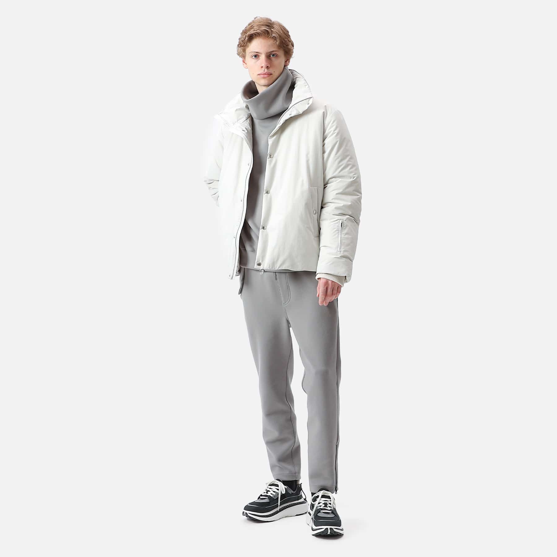 SOPH. | OVERSIZED STAND COLLAR PADDING JACKET(S OFF WHITE):