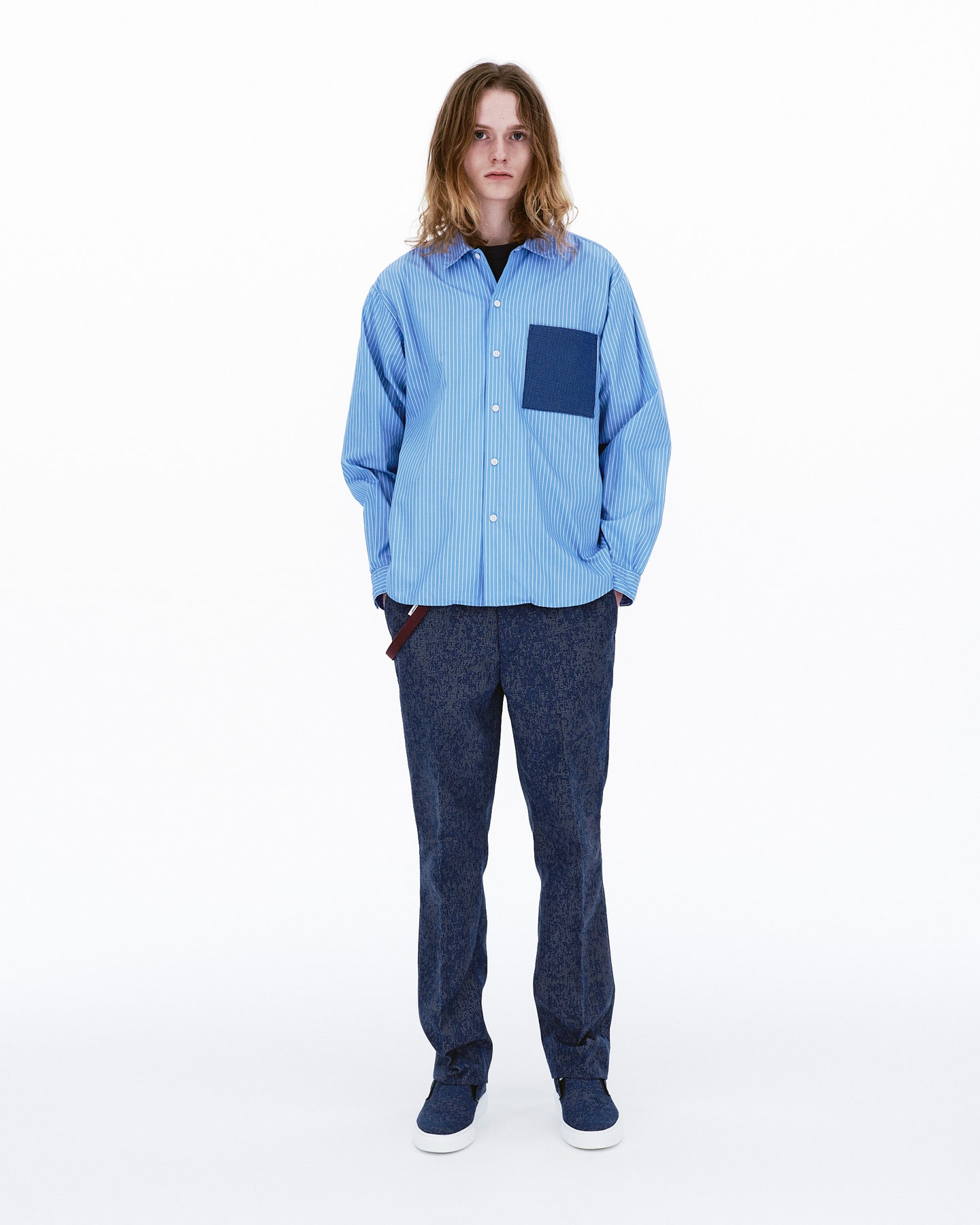 SOPH. | POCKET REGULAR COLLAR BIG SHIRT / Pro 3 by Kvadrat(M WHITE):