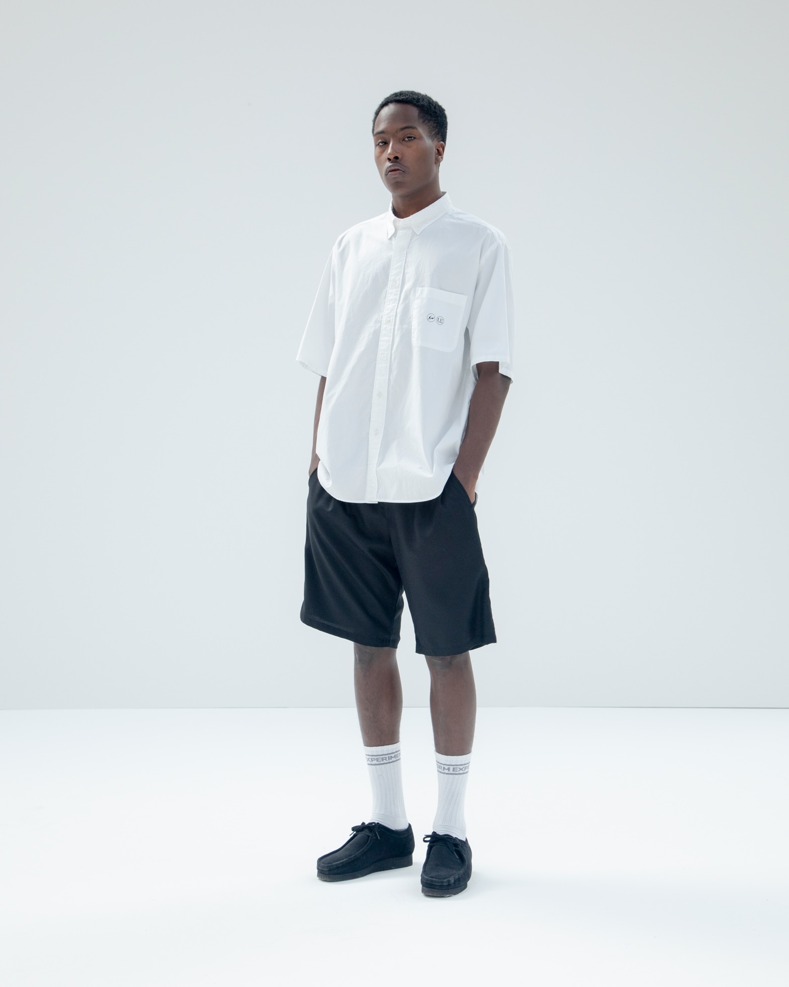 SOPH. | FRAGMENT : JAZZY JAY / JAZZY 5 S/S BIG B.D SHIRT(4 BLACK):