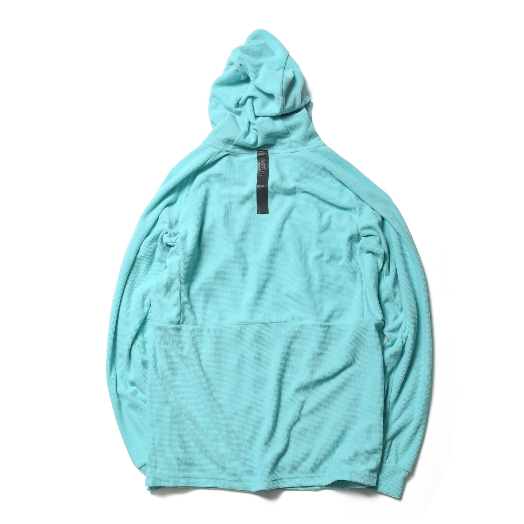 SOPH. | POLARTEC MICRO SMALL GRID FLEECE HOODIE(M LIGHT BLUE):