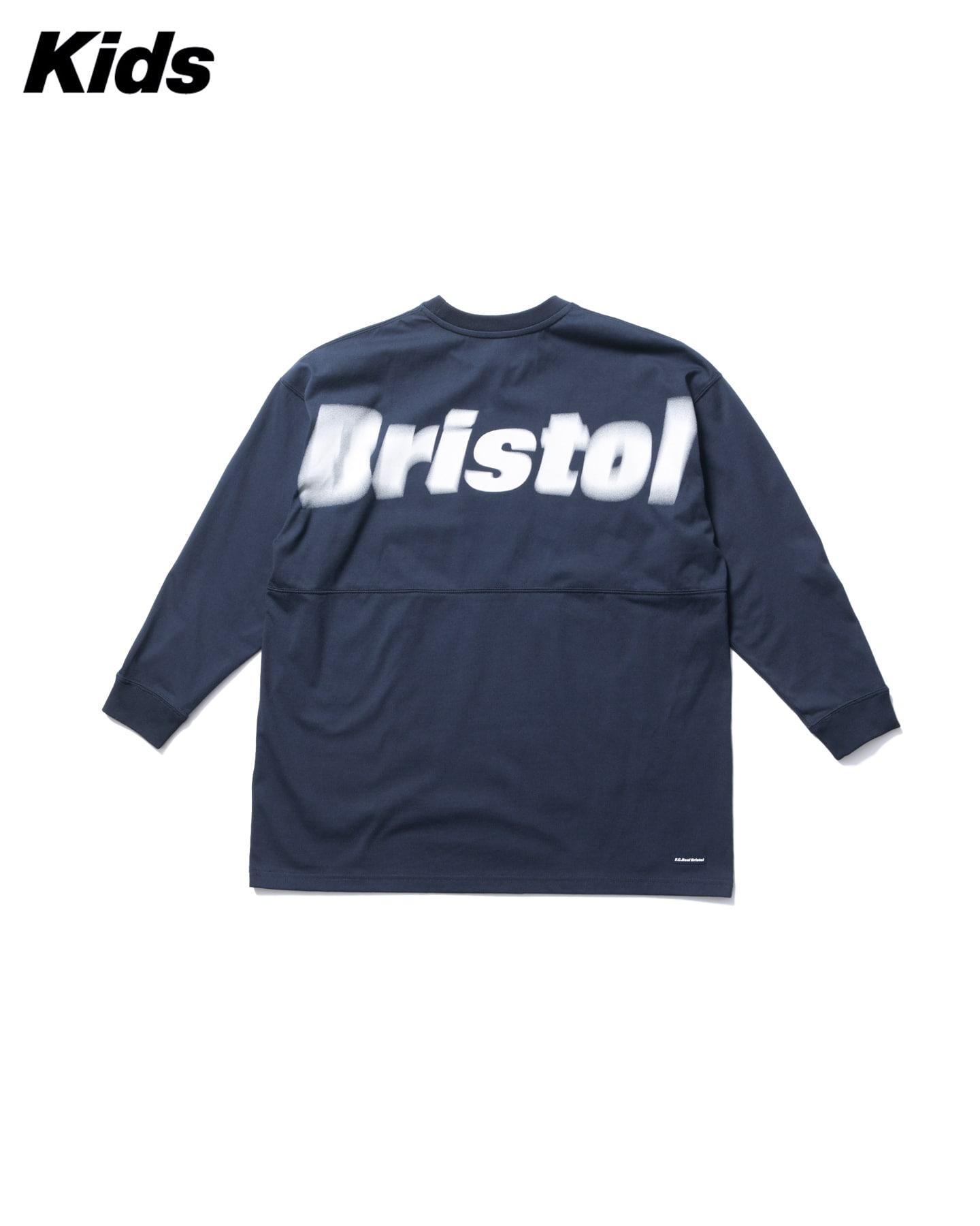 SOPH. | BLURRED BIG LOGO L/S TEAM BAGGY TEE(M (120-130) NAVY):