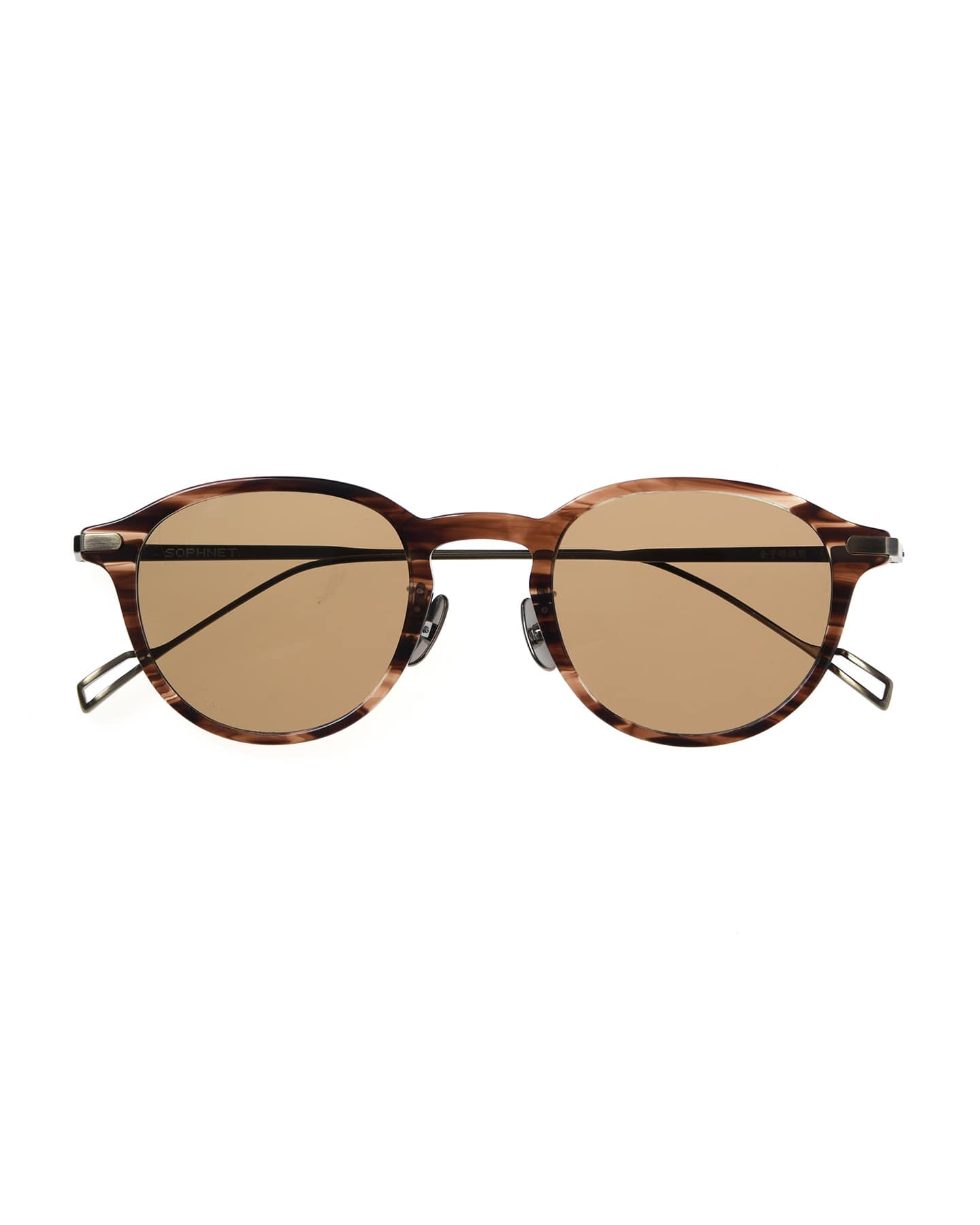 SOPH. | TITANIUM BOSTON SUNGLASSES(FREE BROWN):