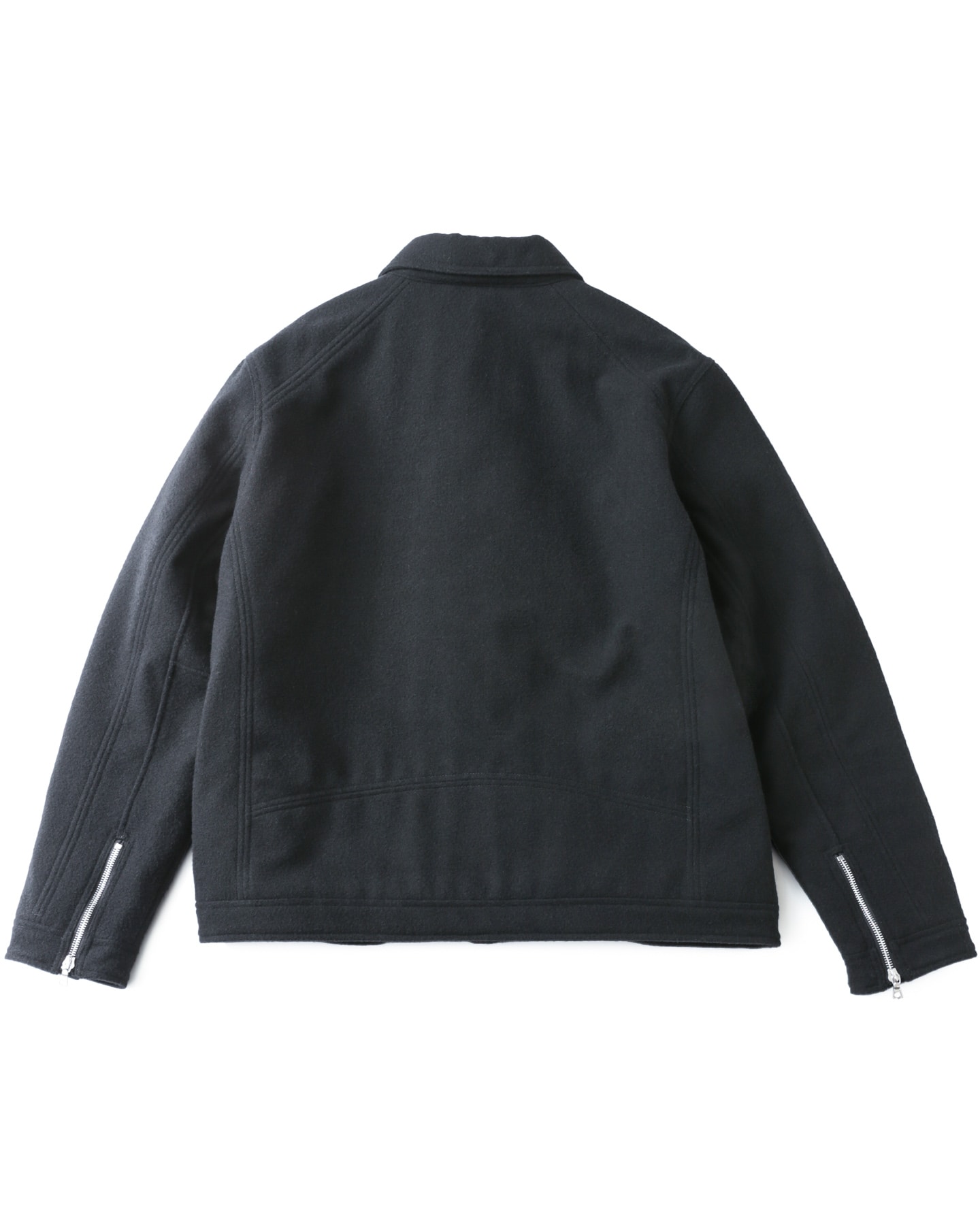 SOPH. | WOOL MOSSER SINGLE RIDER'S JACKET(M BLACK):