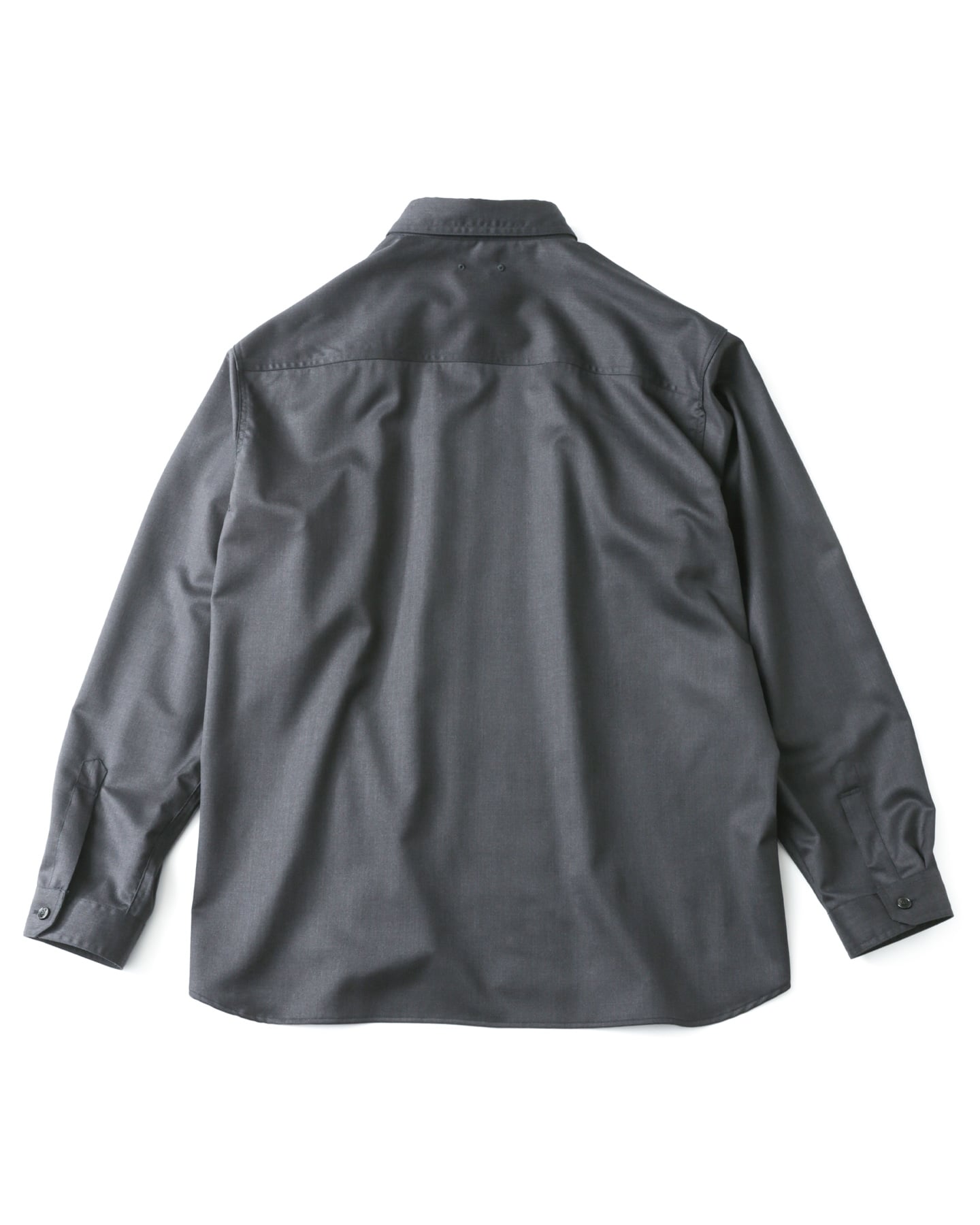 REGULAR COLLAR BAGGY SHIRT(M CHARCOAL GRAY) - SOPH.