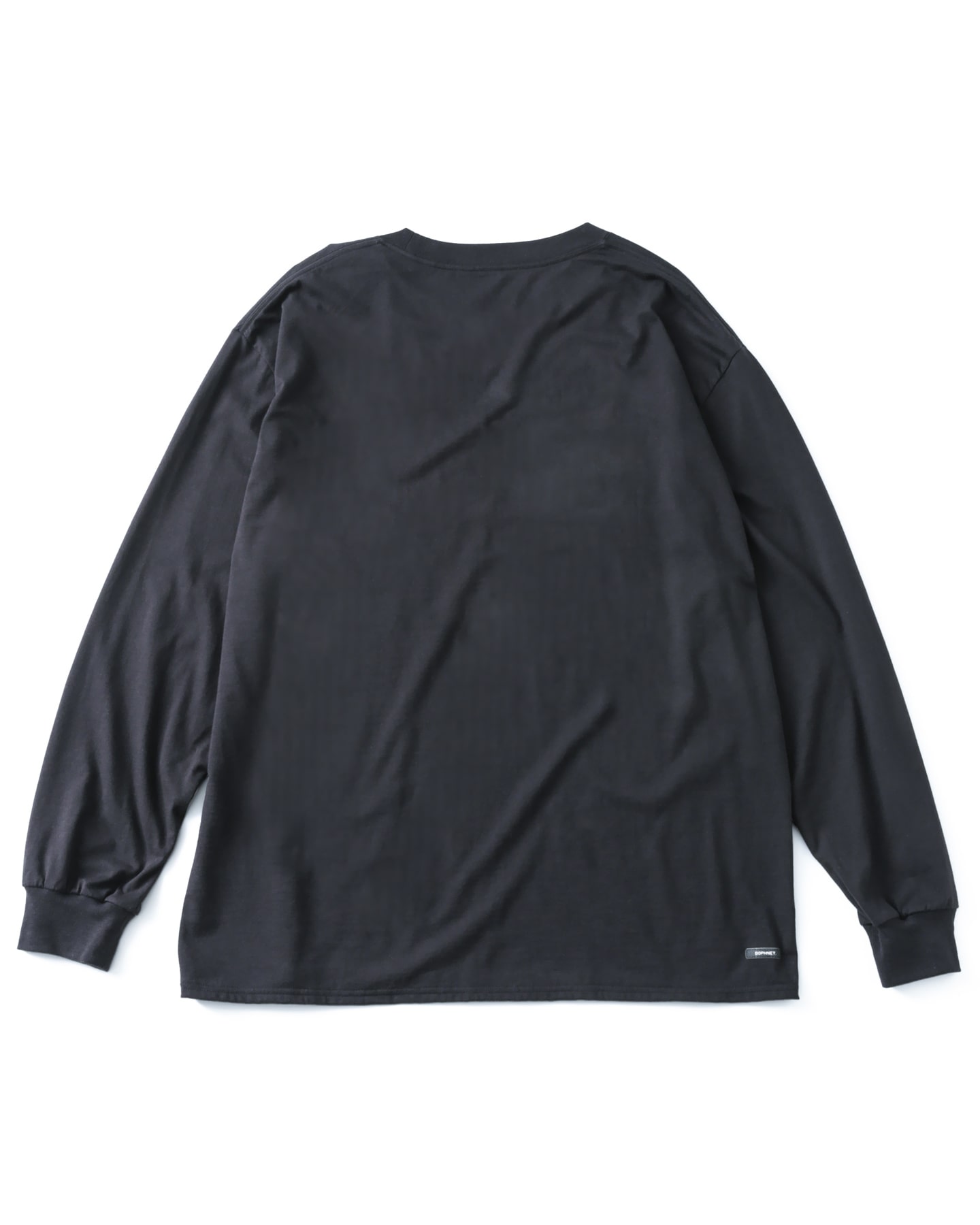 SOPH. | SUPIMA CASHMERE L/S BAGGY TEE(S BLACK):