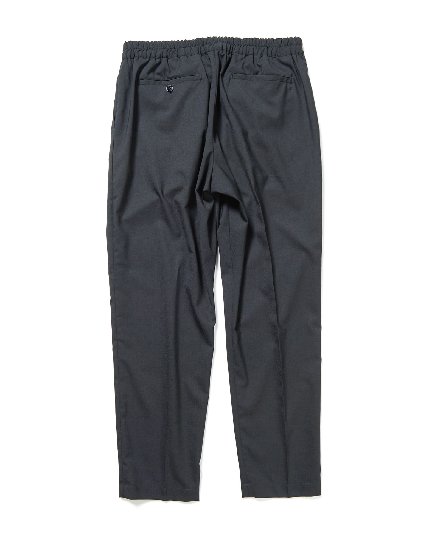 SOPH. | SUMMER STRETCH WOOL TAPERED EASY PANTS(M BLACK):