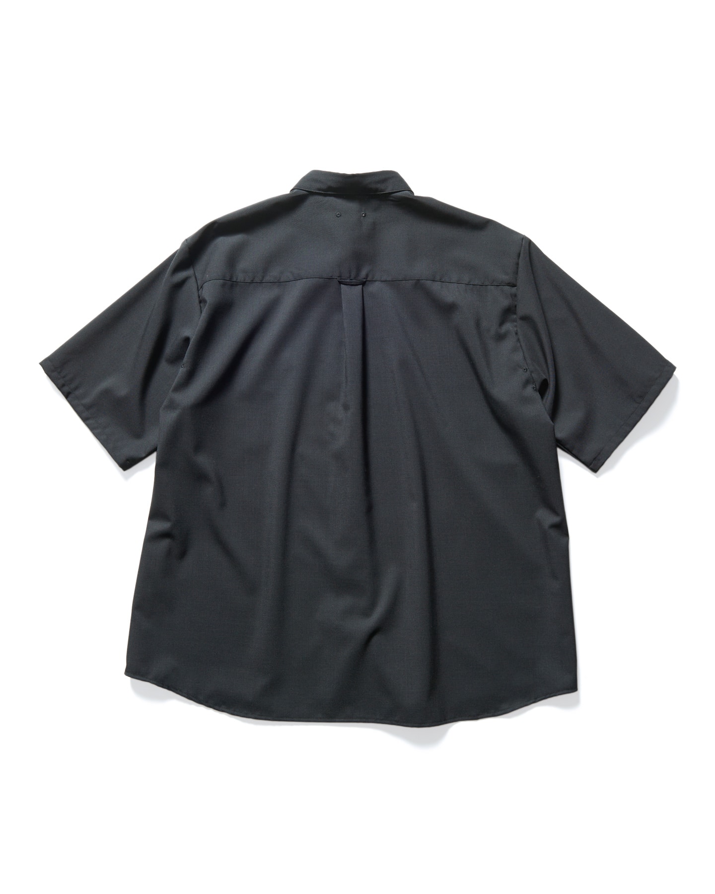 SUMMER STRETCH WOOL S/S SHIRT(M BLACK) - SOPH.