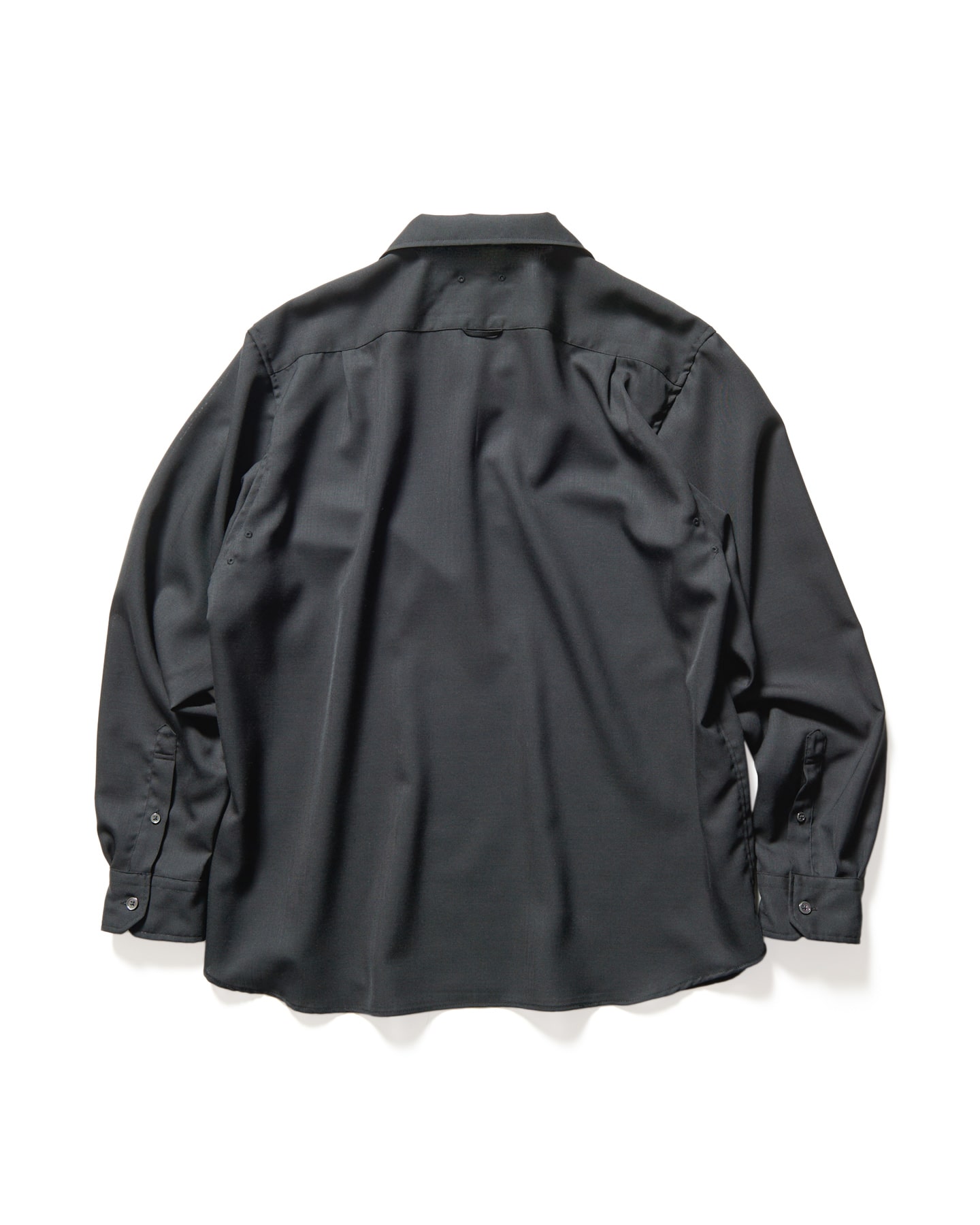 SOPH. | WOOL TWILL PULLOVER SHIRT(M BLACK):