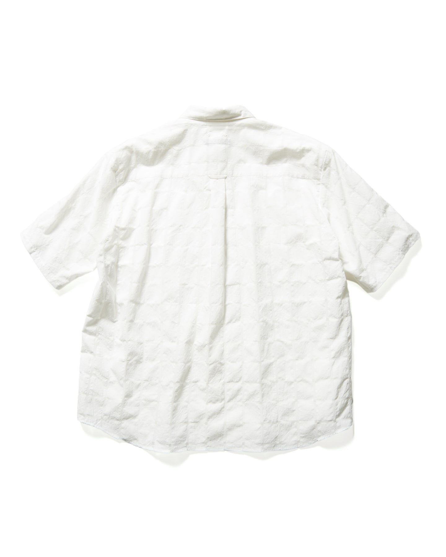 SOPH. | SHEER CHECK S/S SHIRT(M WHITE):