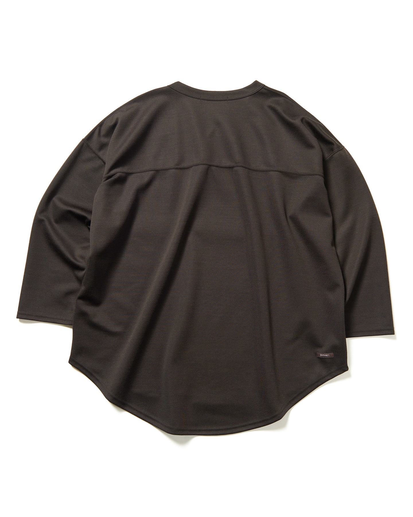 SOPH. | WOOL JERSEY WIDE FOOTBALL TEE(M BROWN):