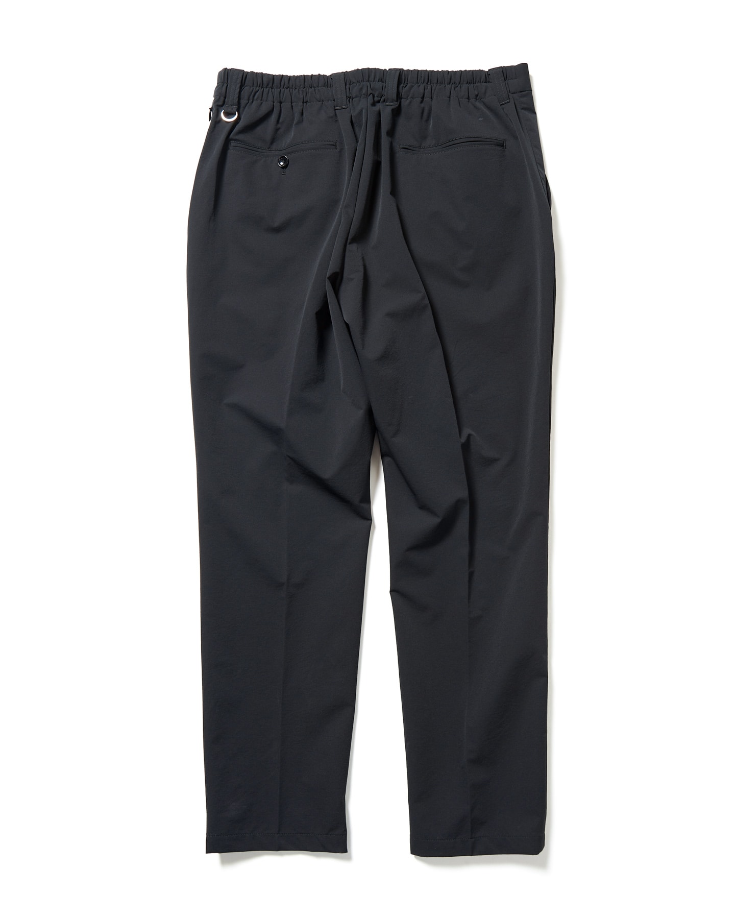 SOPH. | 4WAY STRETCH SHIRRING SLIM FIT SLACKS(XL BLACK):