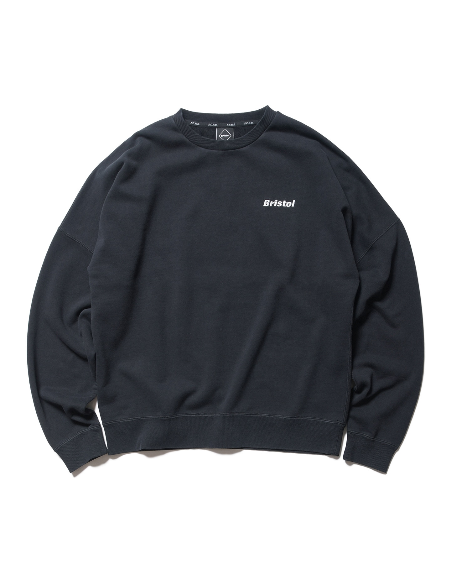 SOPH. | PIGMENT DYE BIG LOGO CREWNECK SWEAT(S BLACK):