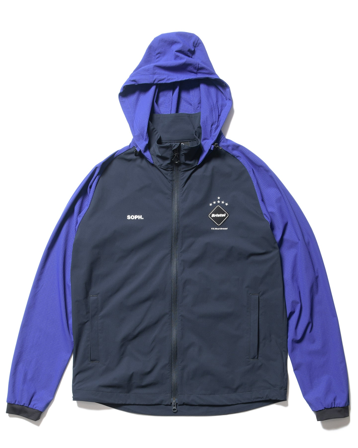 SOPH. | STRETCH LIGHT WEIGHT HOODED BLOUSON(L NAVY):