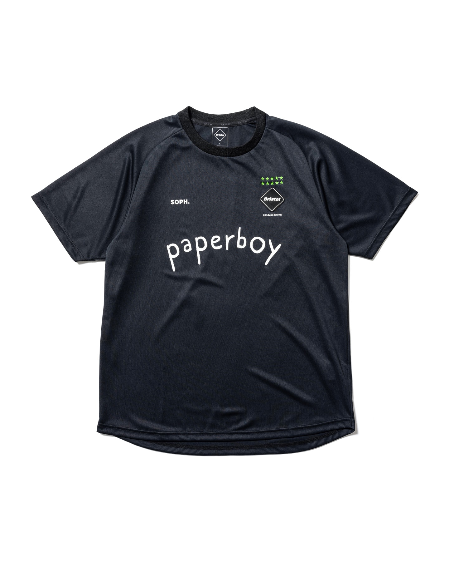 SOPH. | paperboy S/S PRE MATCH TOP(M BLACK):