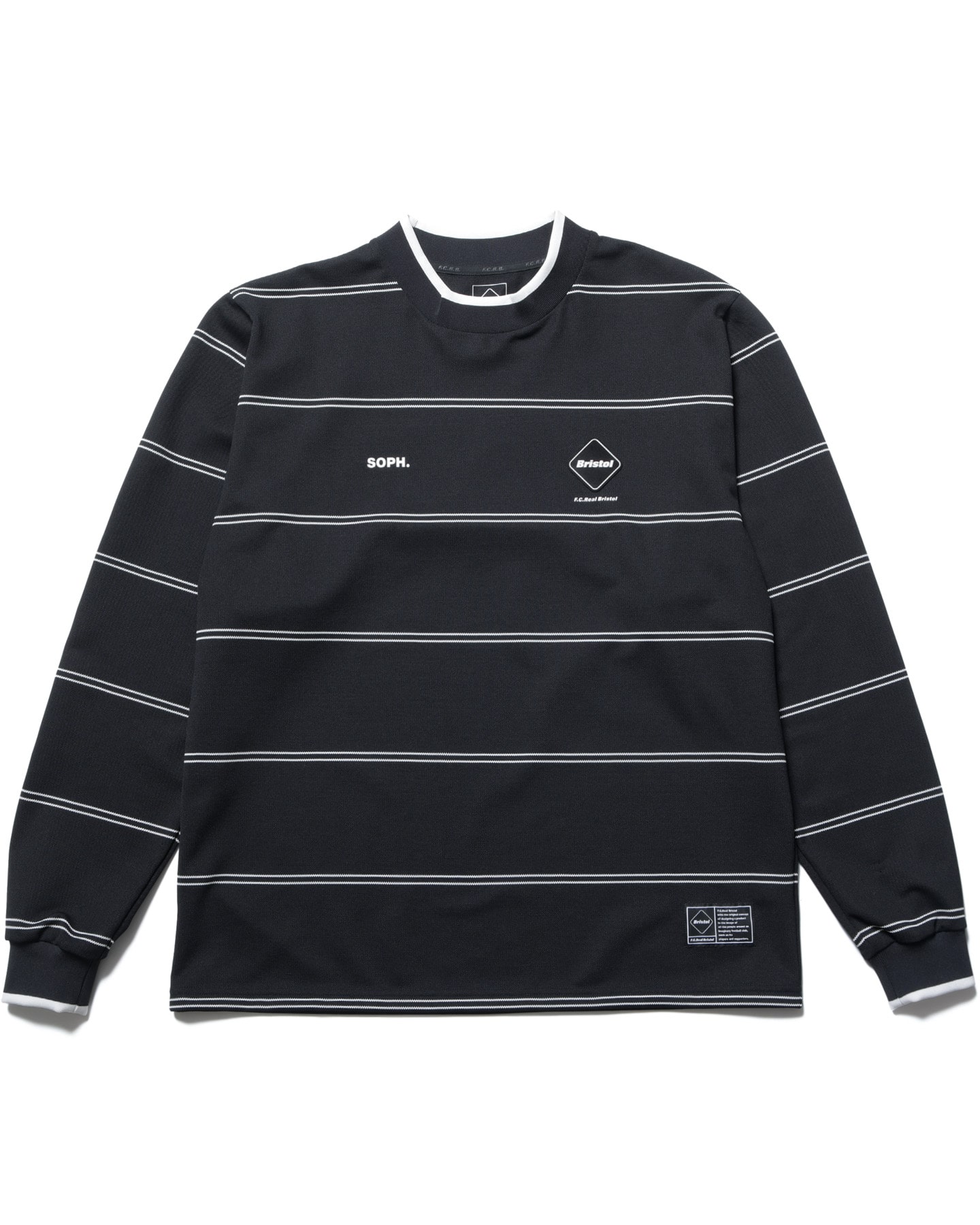 BORDER L/S BAGGY TOP(M BLACK) - SOPH.