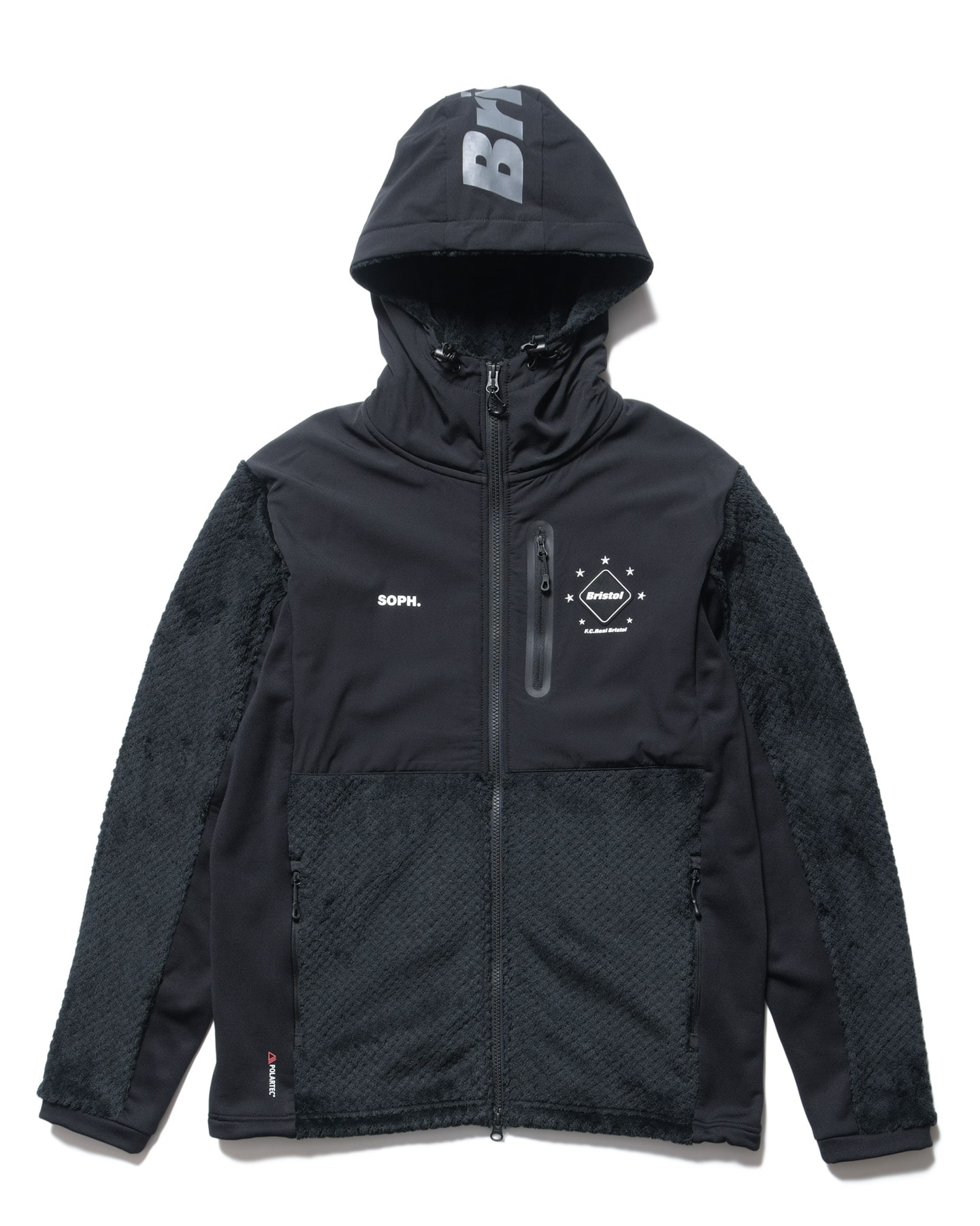 SOPH. | POLARTEC HYBRID HOODED JACKET(M BLACK):