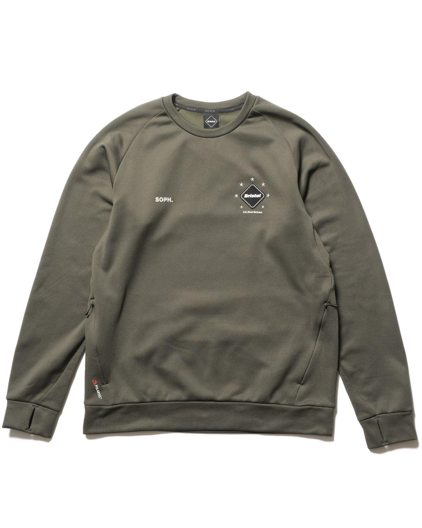 SOPH. | POLARTEC POWER STRETCH TRAINING CREWNECK TOP(M KHAKI):