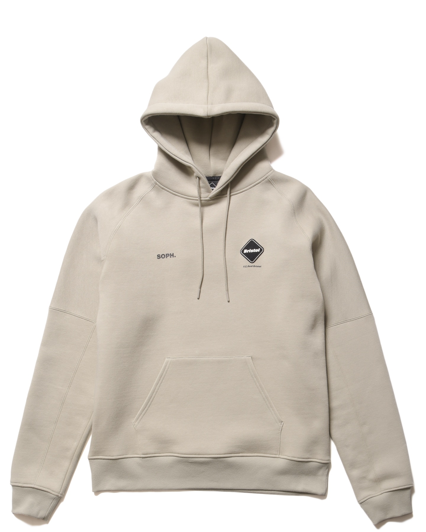 SOPH. | BIG LOGO TEAM SWEAT HOODIE(M BEIGE):