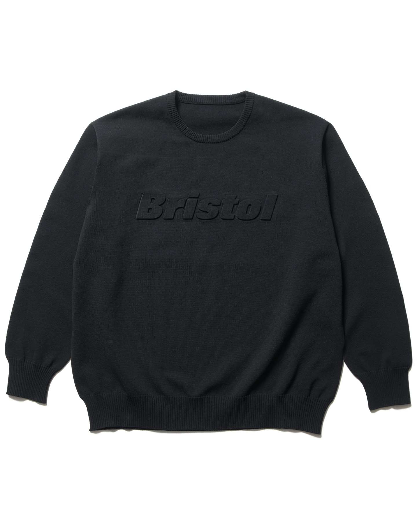 SOPH. | AUTHENTIC LOGO CREWNECK KNIT(M BLACK):