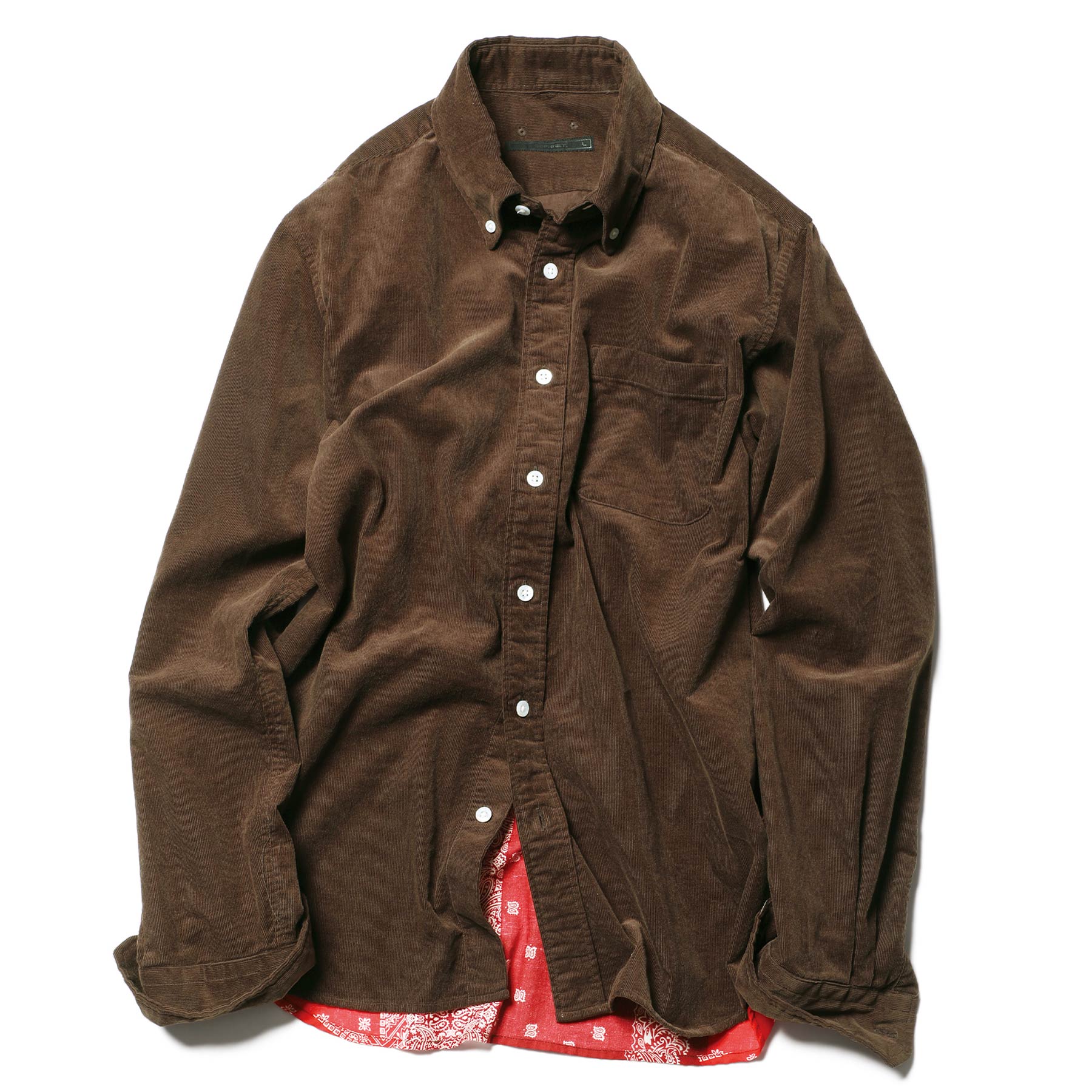 SOPH. | BACK HEM PANELED B.D SHIRT(S BROWN):