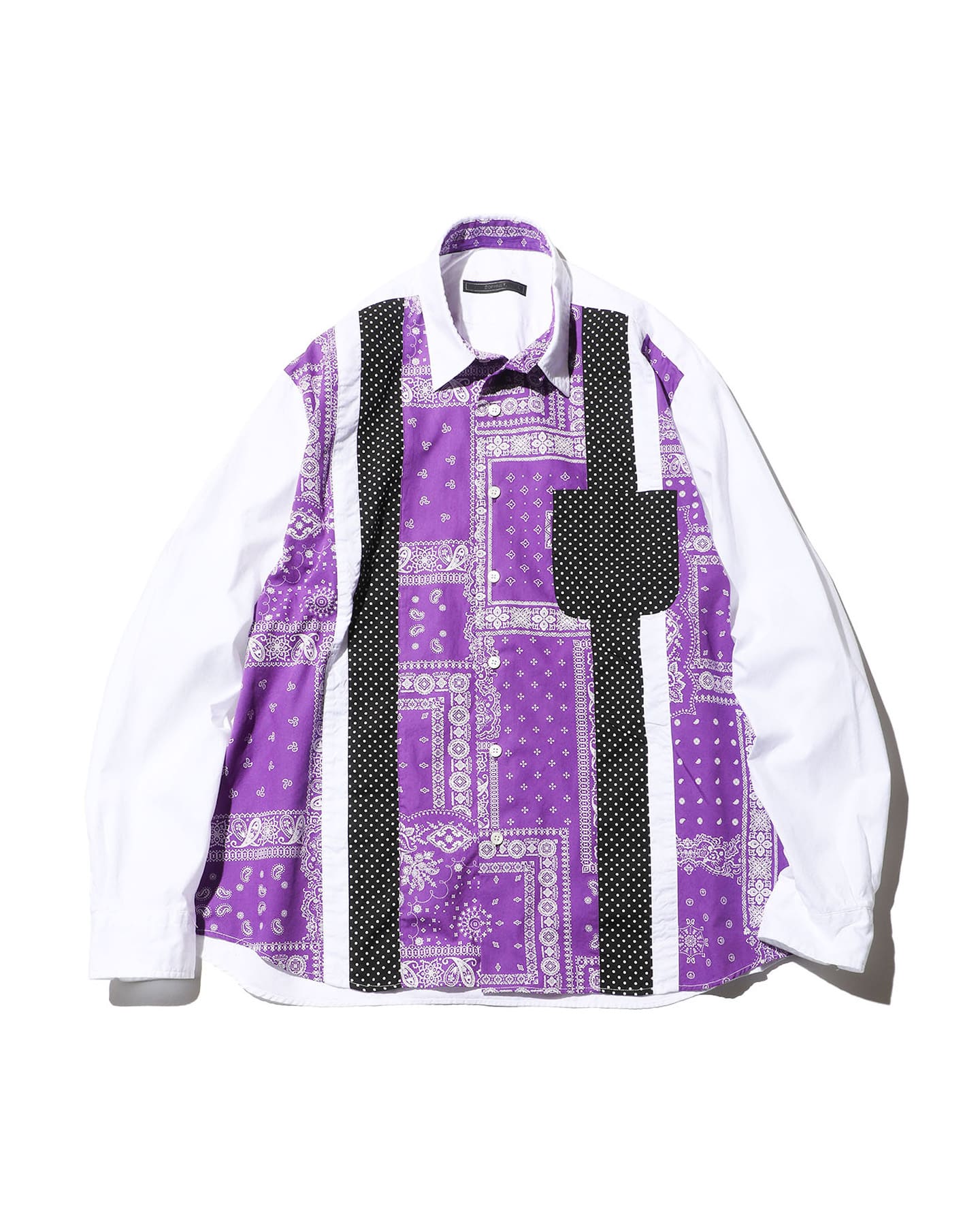 SOPH. | VERTICAL PANELED BIG SHIRT(M PURPLE):