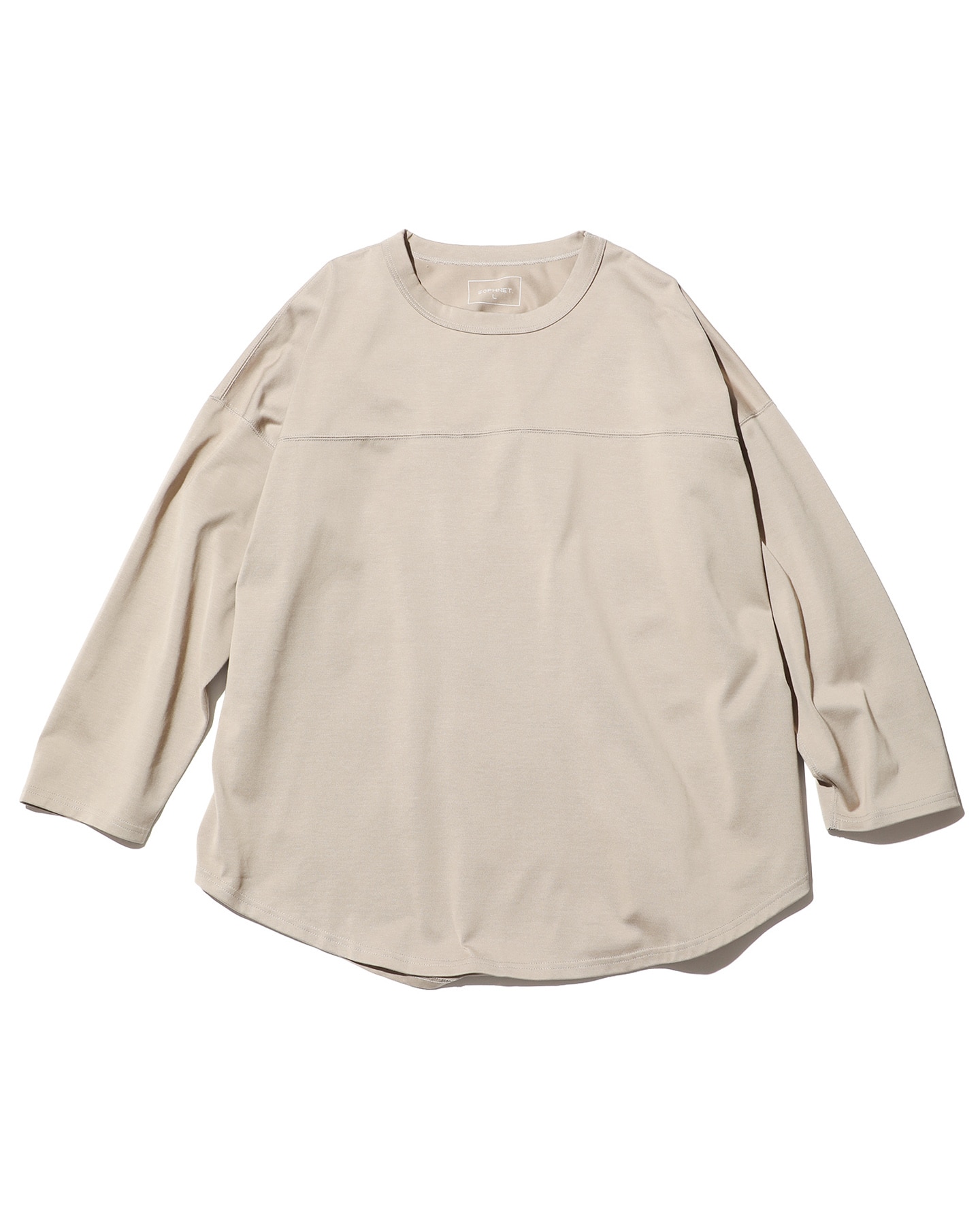 SOPH. | WIDE FOOTBALL TEE(M BEIGE):