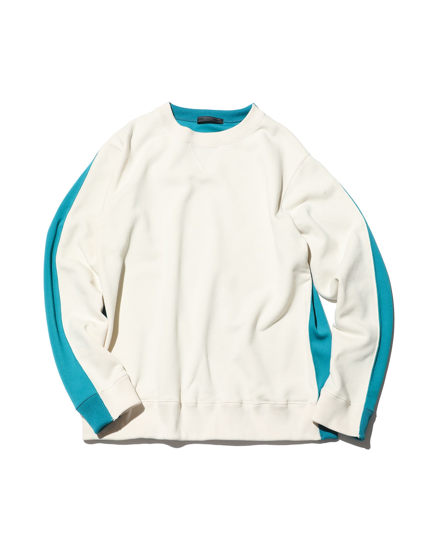 SOPH. | SWITCHING COLOR CREWNECK SWEAT(M OFF WHITE):