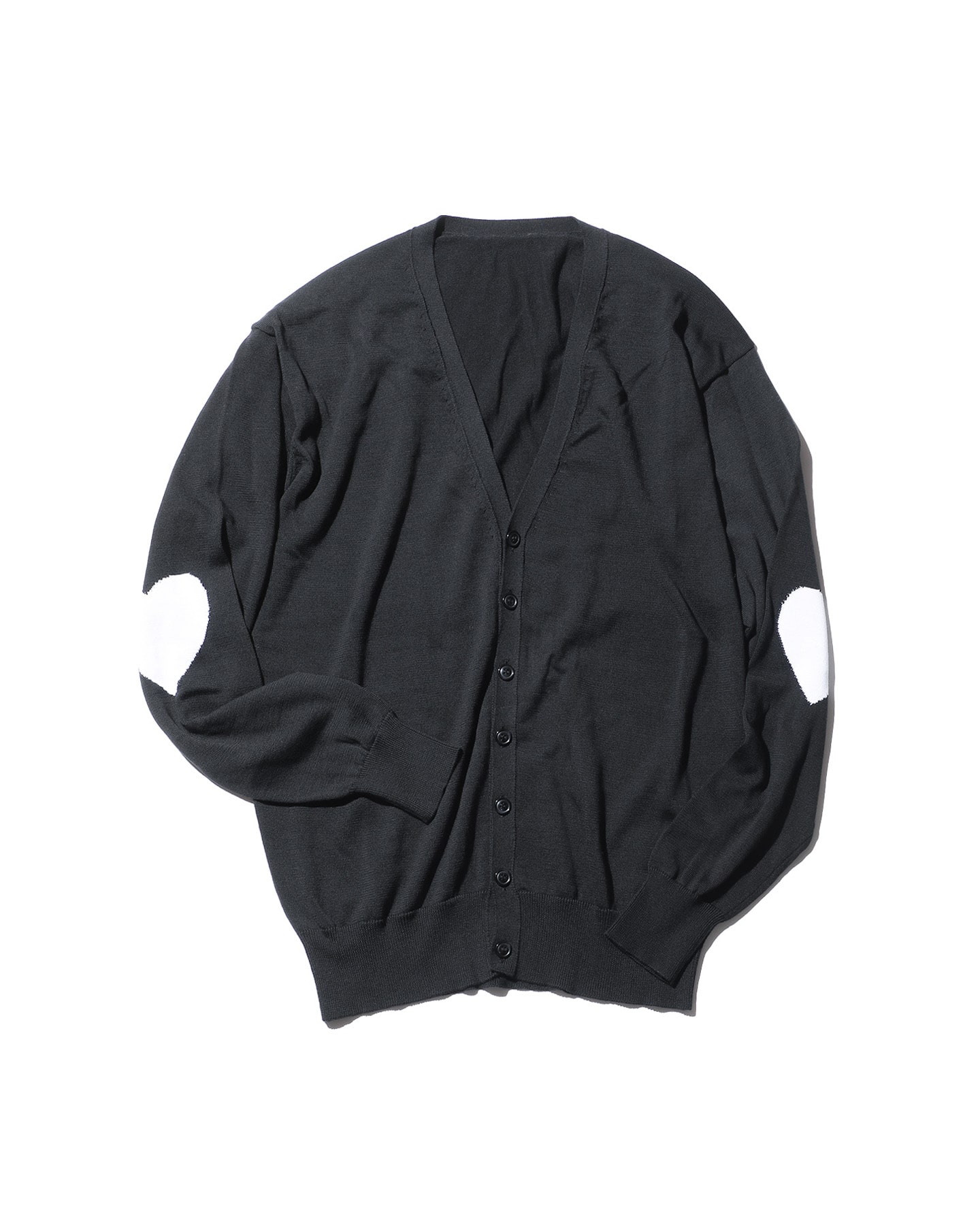 SOPH. | HEART KNIT CARDIGAN(M BLACK):