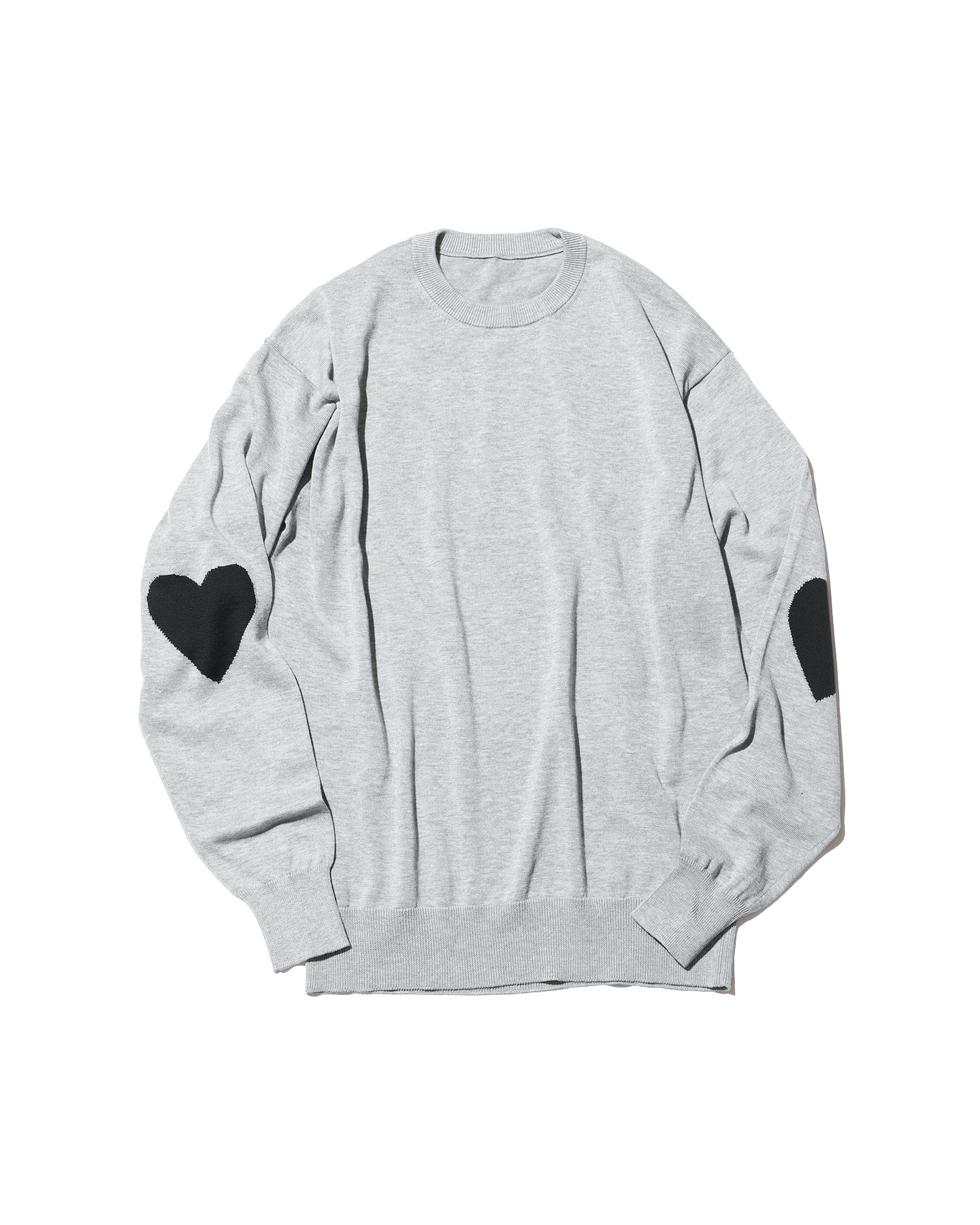 SOPH. | HEART CREWNECK KNIT(M GRAY):