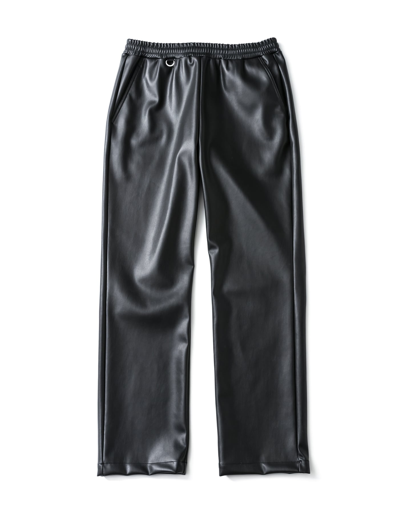 SOPH. | SUSTAINABLE LEATHER STANDARD EASY PANTS(S BLACK):