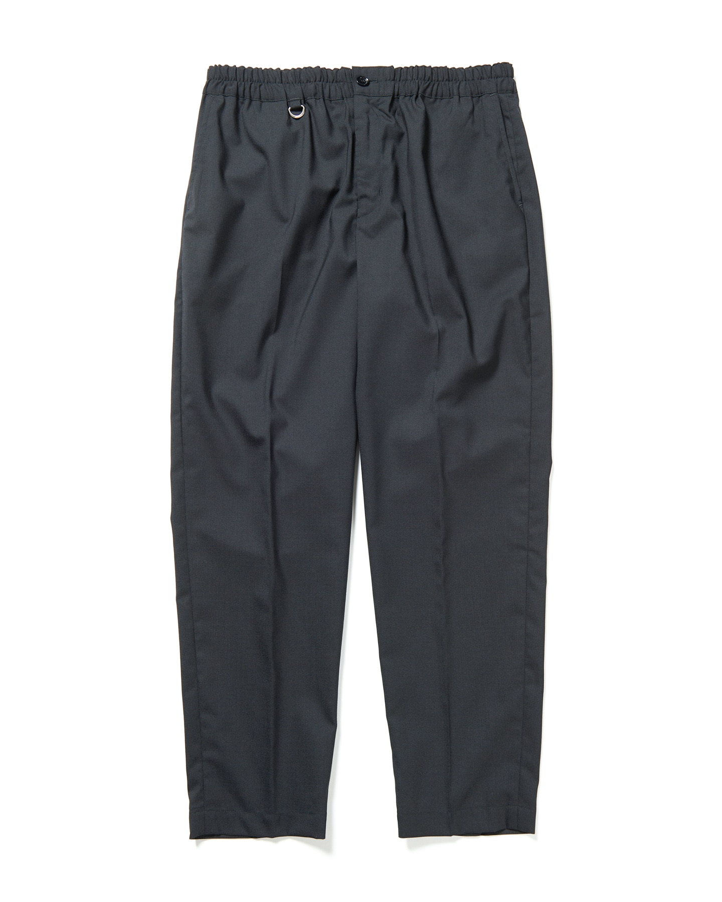 SOPH. | SUMMER STRETCH WOOL TAPERED EASY PANTS(M BLACK):
