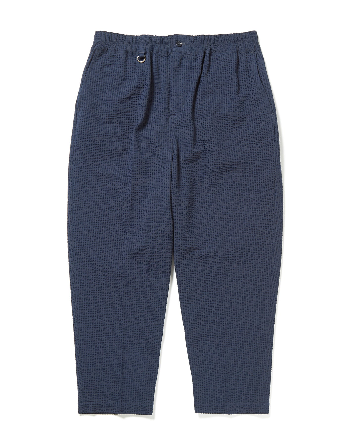 SOPH. | HIGH GAUGE WAVE STRIPE CROPPED TAPERED EASY PANTS(M NAVY):