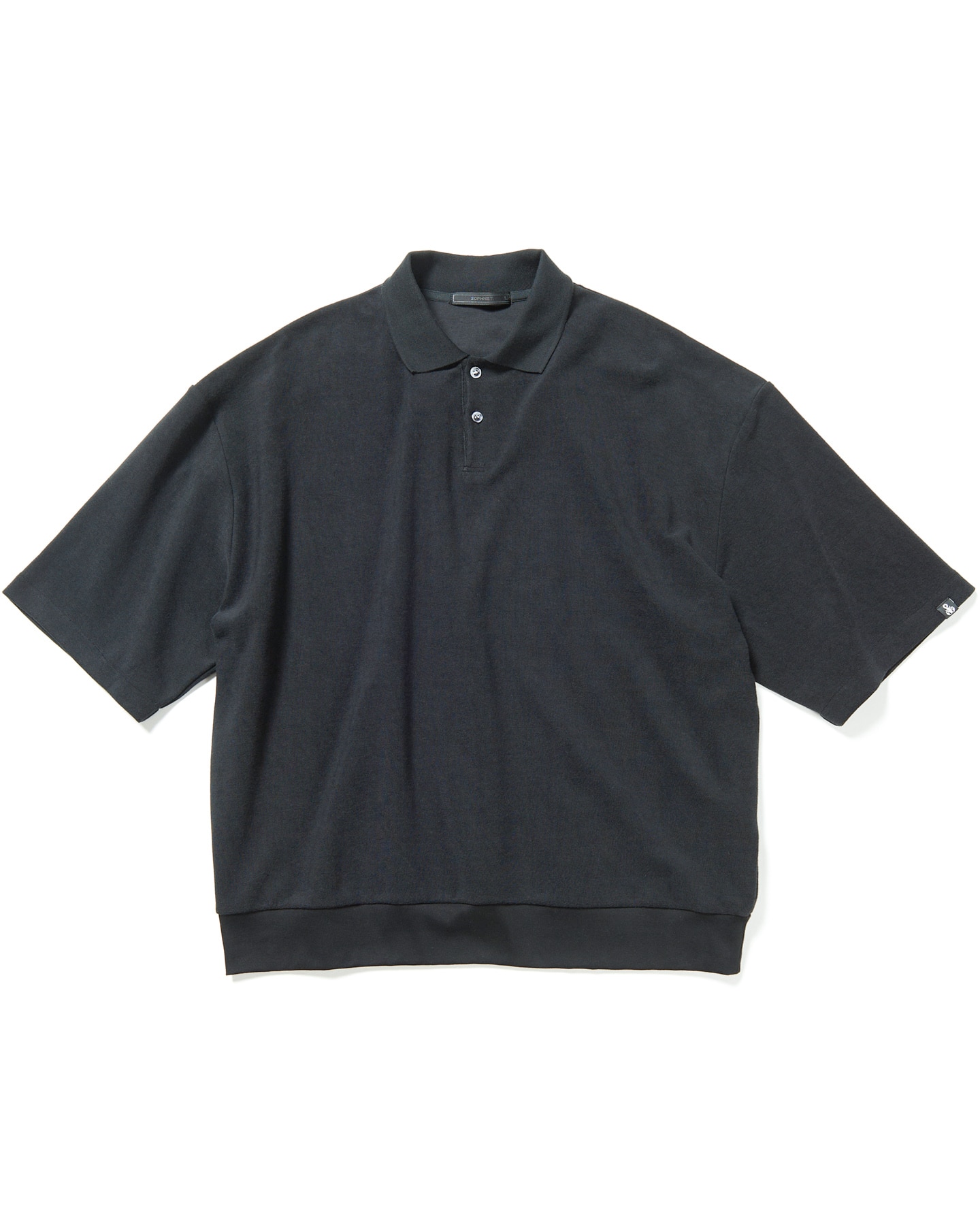 SOPH. | ALBINI ORGANIC PILE BAGGY POLO(M BLACK):