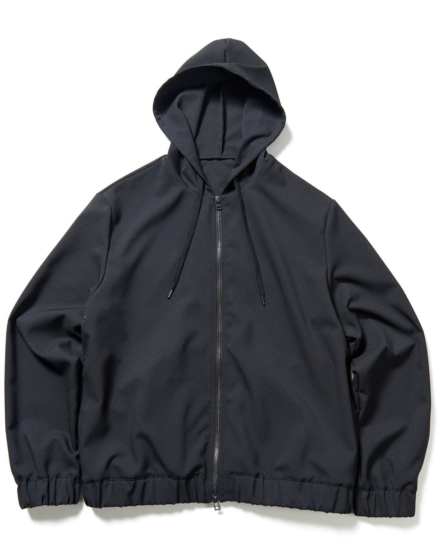 SOPH. | STRETCH WOVEN CLOTH ZIP HOODED JACKET(M BLACK):